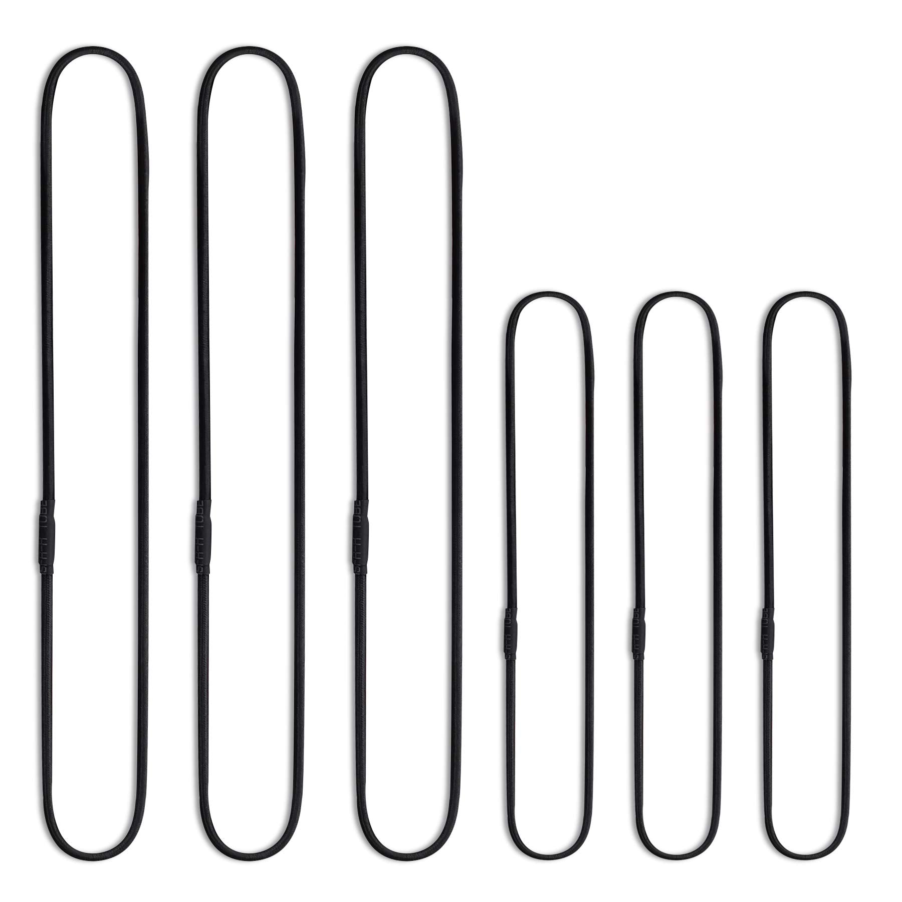 Mictop Universal Elastic Bands Replacement For Microphone Shock Mount Mic Holder Clamp Clip Anti Aging Rubber Rings, 6Pcs (Black