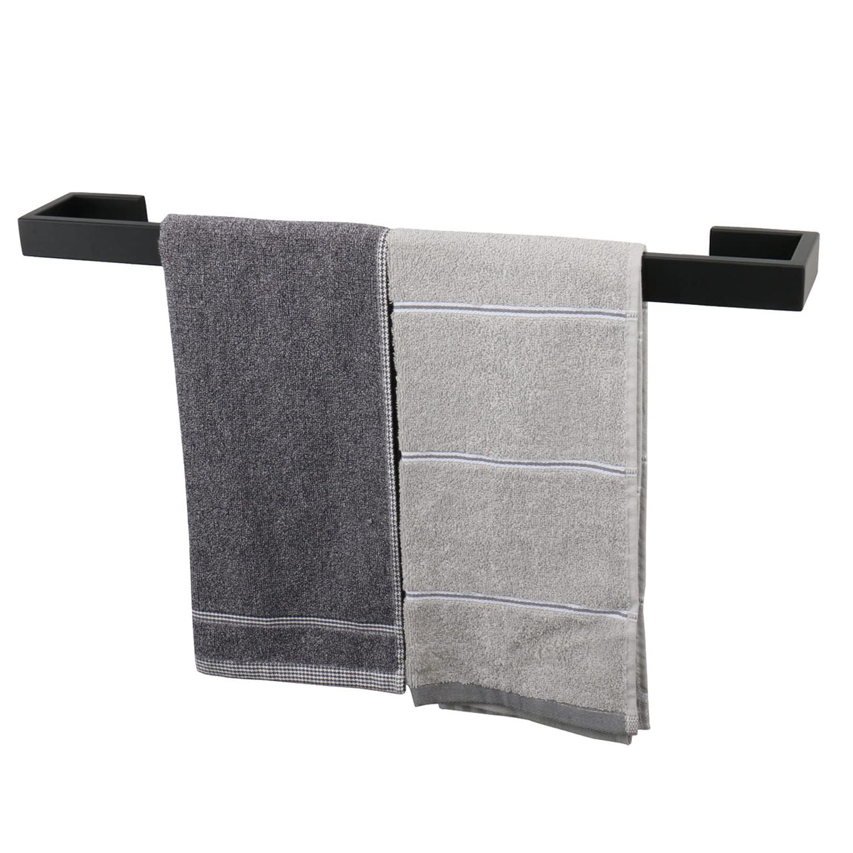Tocten Bath Towel Rack   Square Base Thicken Sus304 Stainless Steel Towel Bar For Bathroom, Bathroom Bar Accessories Towel Rod H