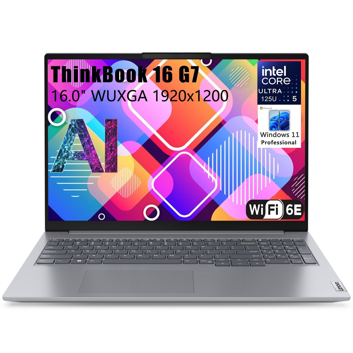 Lenovo Thinkbook 16 G7 Ultra 5 Premium Laptop Computer Intel 12 Core 16'' Fhd 16Gb Ddr5 Ram, 512Gb Pcie Ssd Thunderbolt 4 Wifi 6