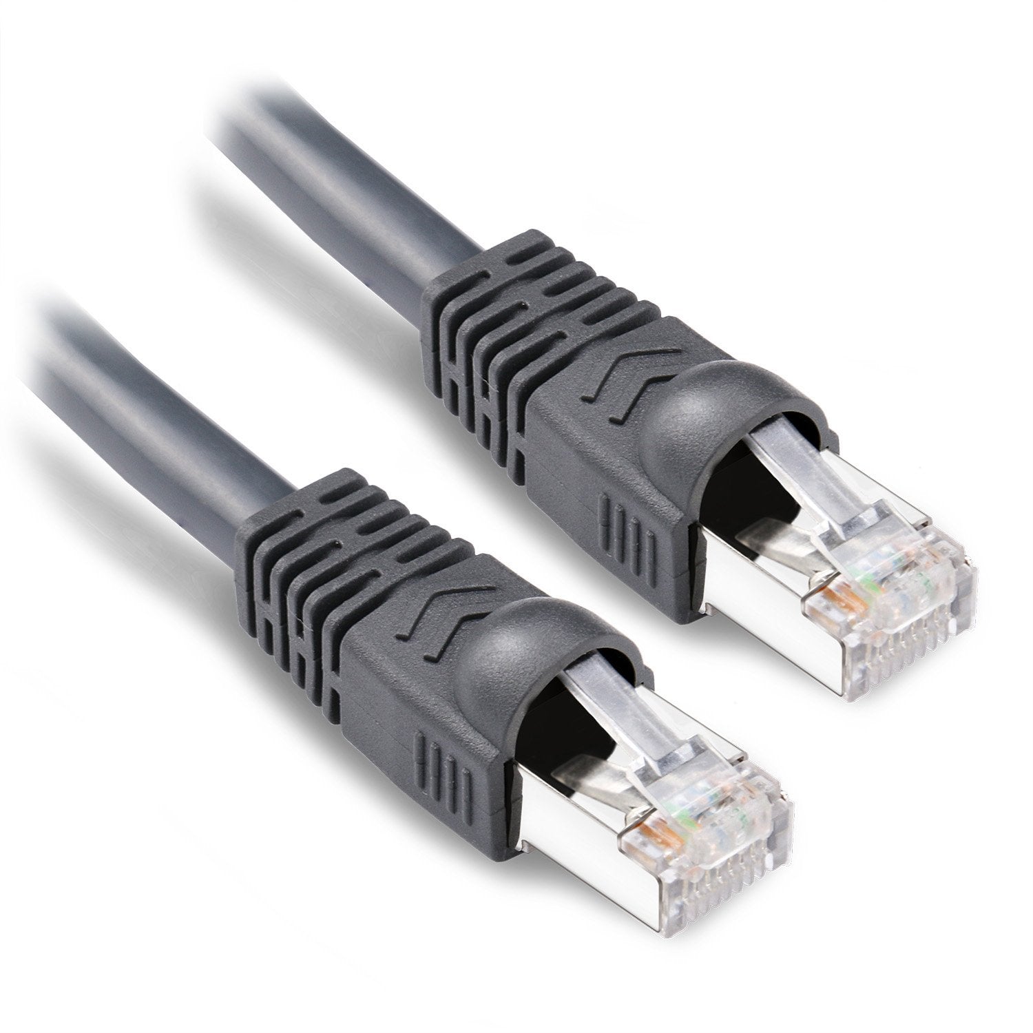 Dbillionda Outdoor Ethernet 200Ft Cat6 Cable, Shielded Grounded Uv Resistant Waterproof Buriedable Network Cord