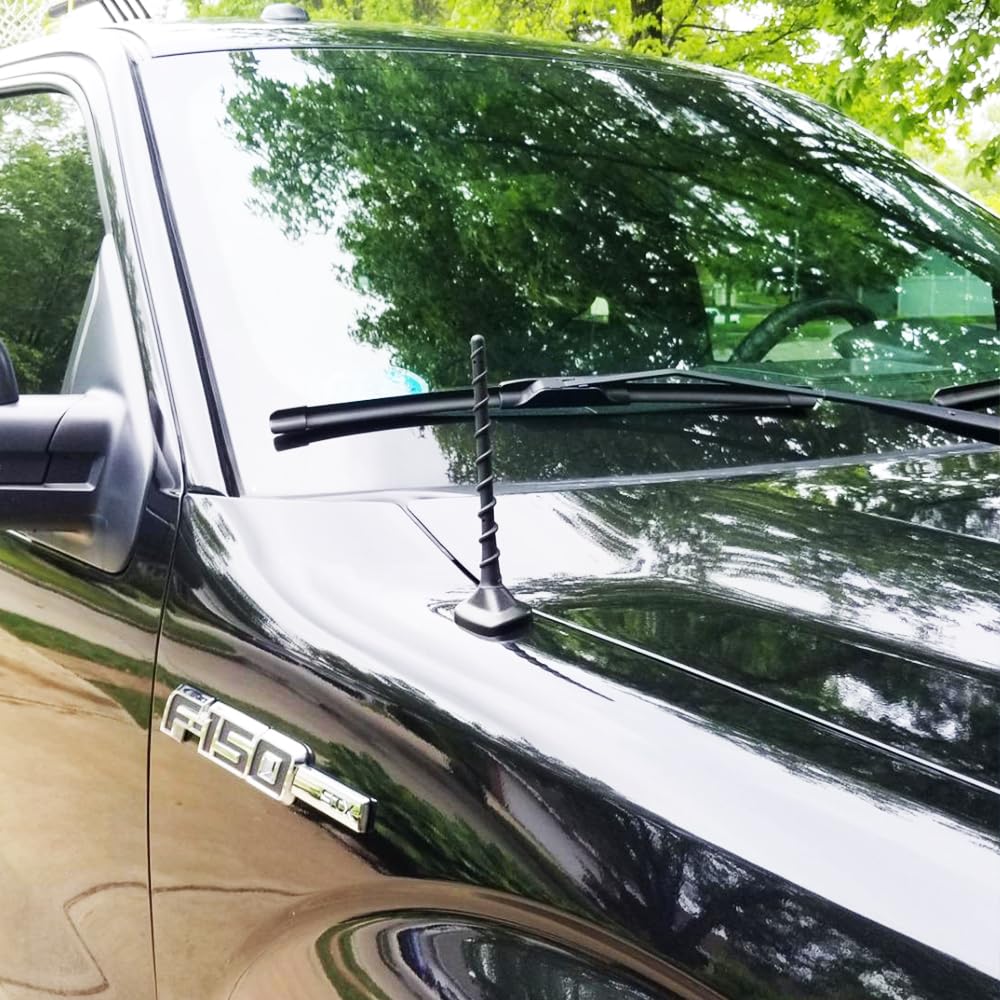 Ksaauto Short Antenna For Ford F150 F 150 Dodge Ram 1500 2009 2024, 7 Inch Ford F250 F350 Antenna Replacement Upgrade Car Radio