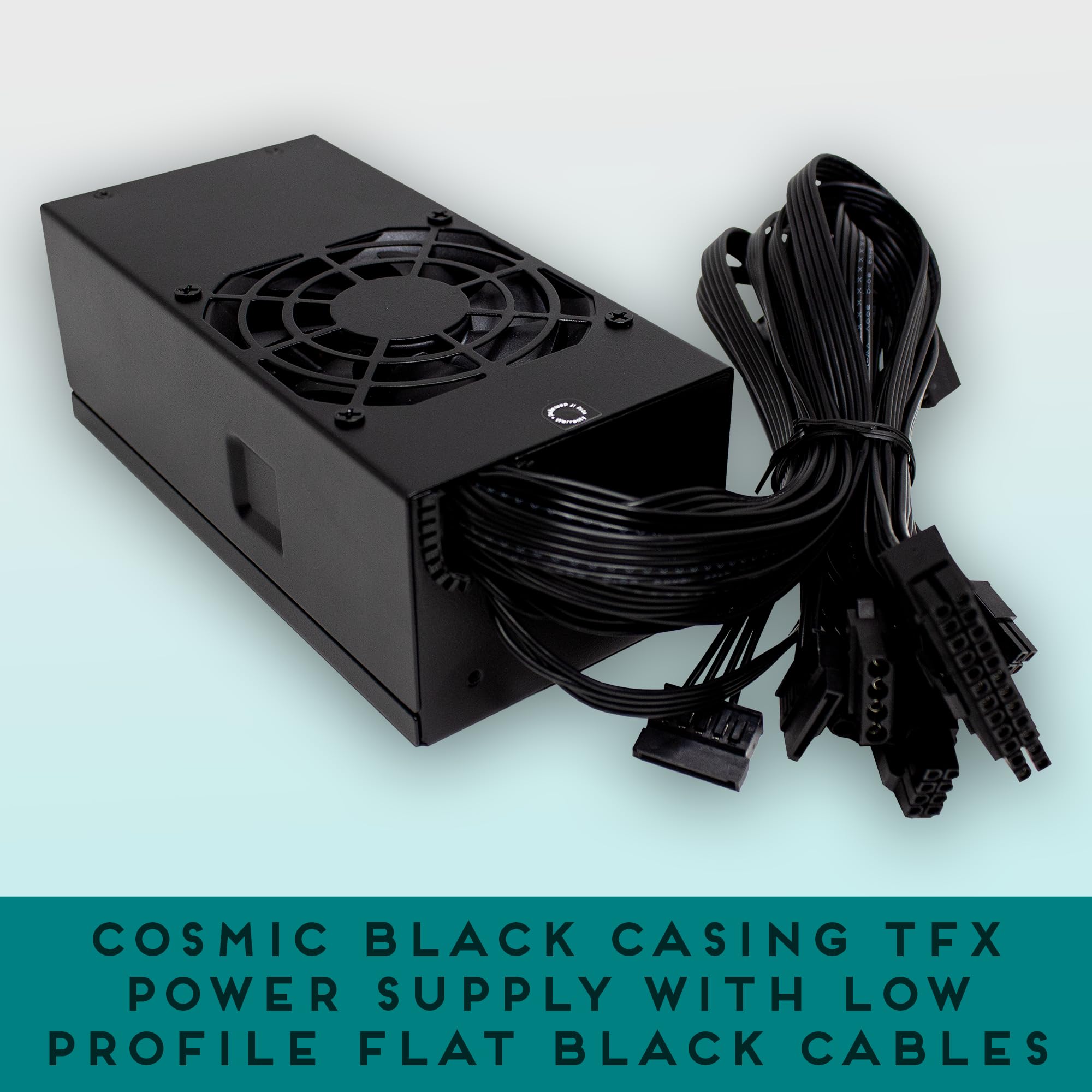 Apevia Tfx Pfc400W Tfx 400W Fixed Cables, Full Range Active Pfc Computer Power Supply