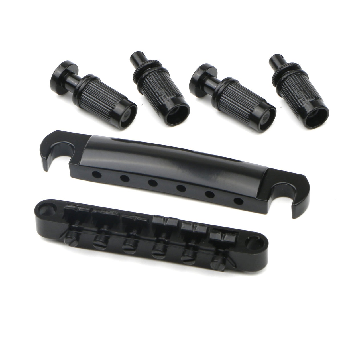Set Of Black Tune O Matic Bridge Tailpiece Studs For Lp Electric Guitar Replacement Parts