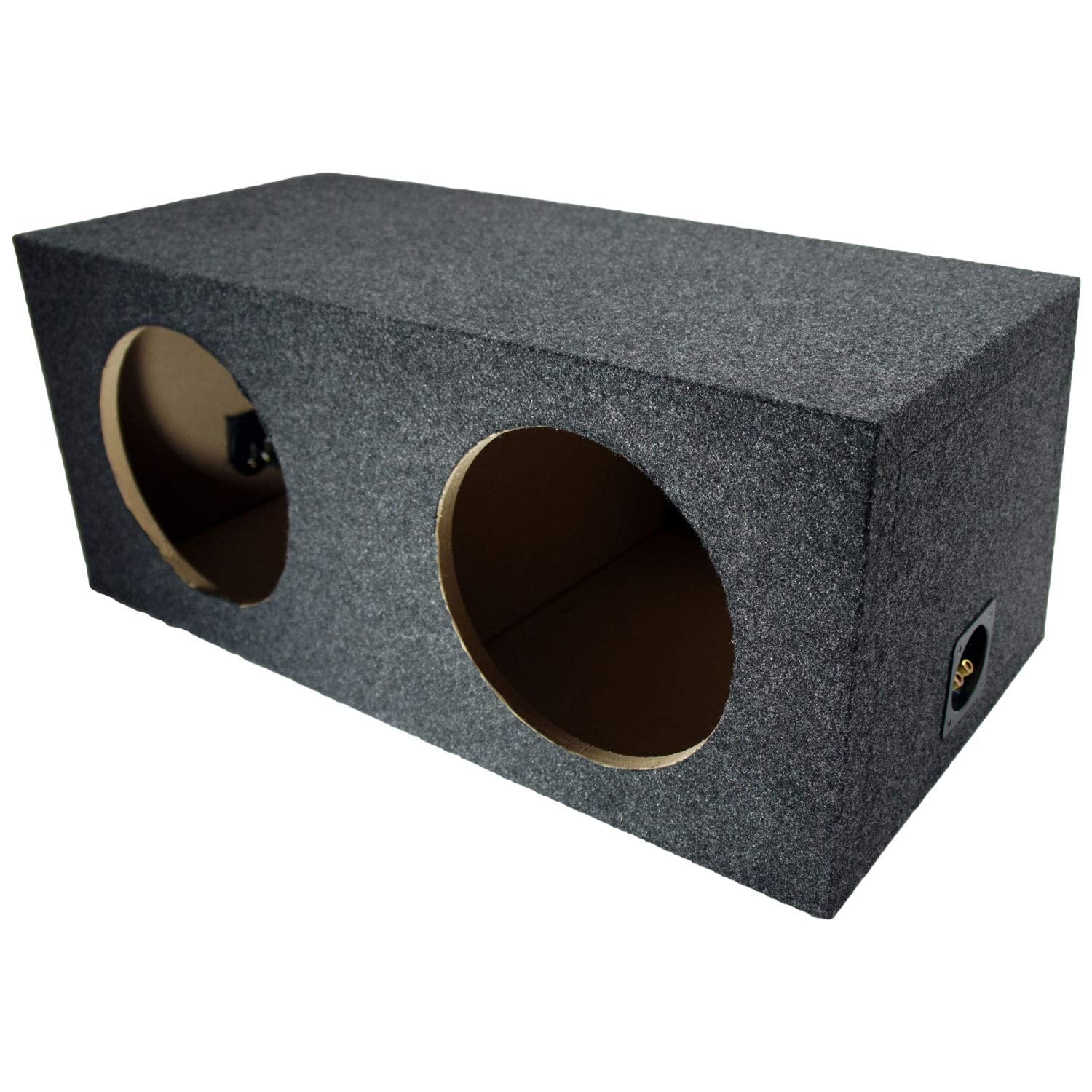 American Sound Connection Asc Rf210H Car Audio Dual 10'' Sealed Subwoofer Rear Angle Sub Box Enclosure 5/8'' Mdf Wood