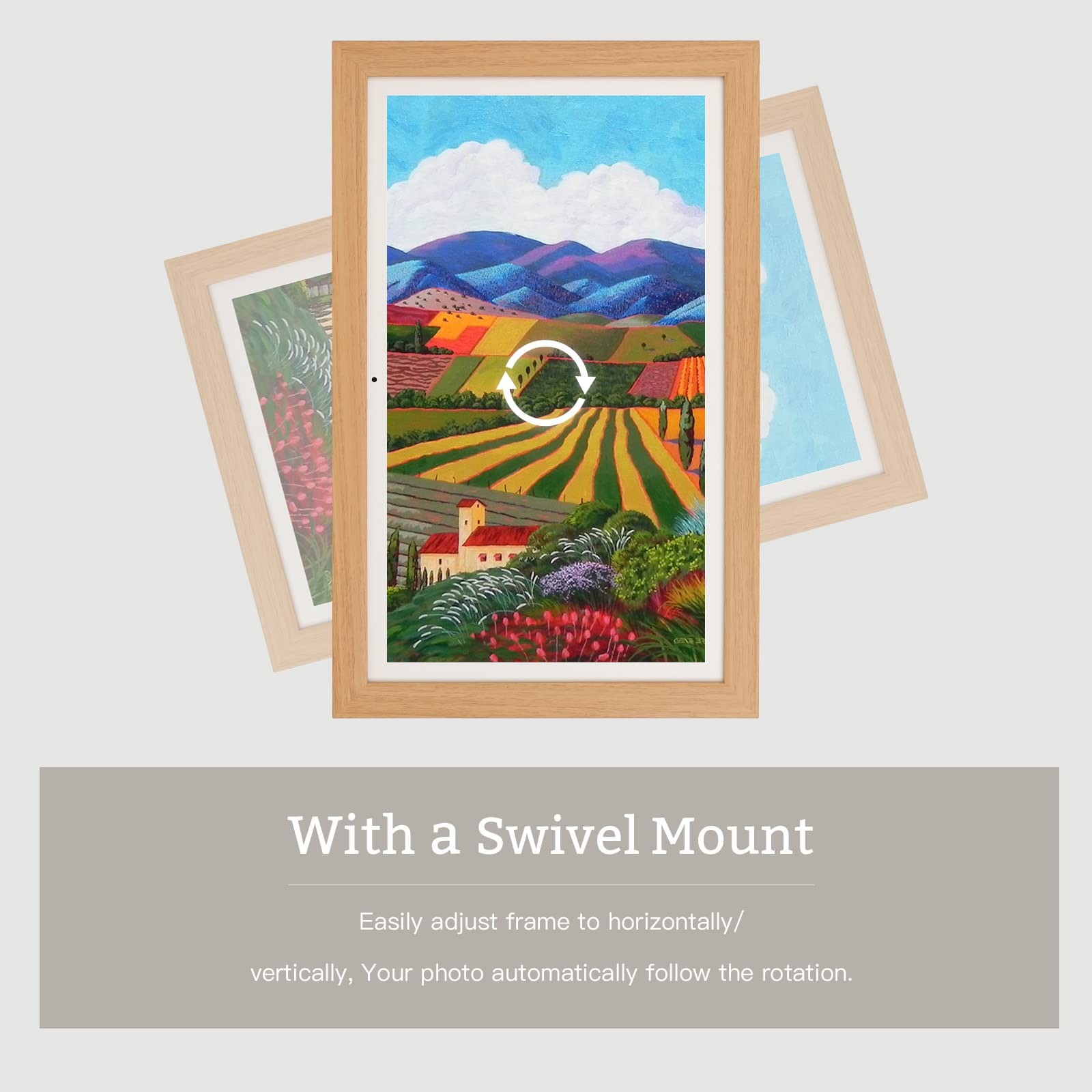 Digital Picture Frame 21.5 Inch Large Digital Photo Frame With 1920 * 1080 Ips Full Hd Touchscreen, Humblestead 32Gb Wifi Smart