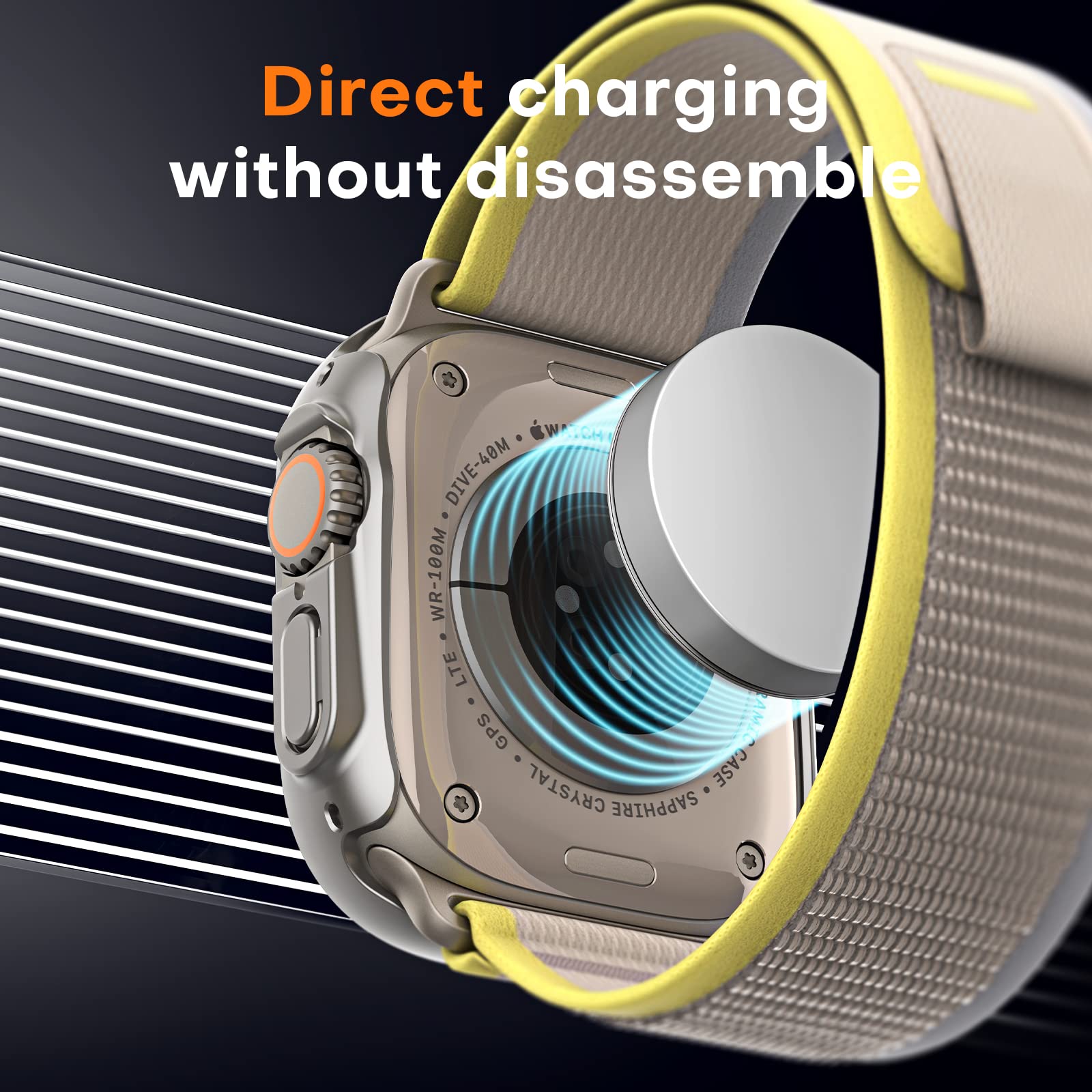 Tocol 2 Pack For Apple Watch Ultra 2/1 Case 49Mm + 2 Pack Tempered Glass Screen Protector For Iwatch, [10X Military Grade Shockp