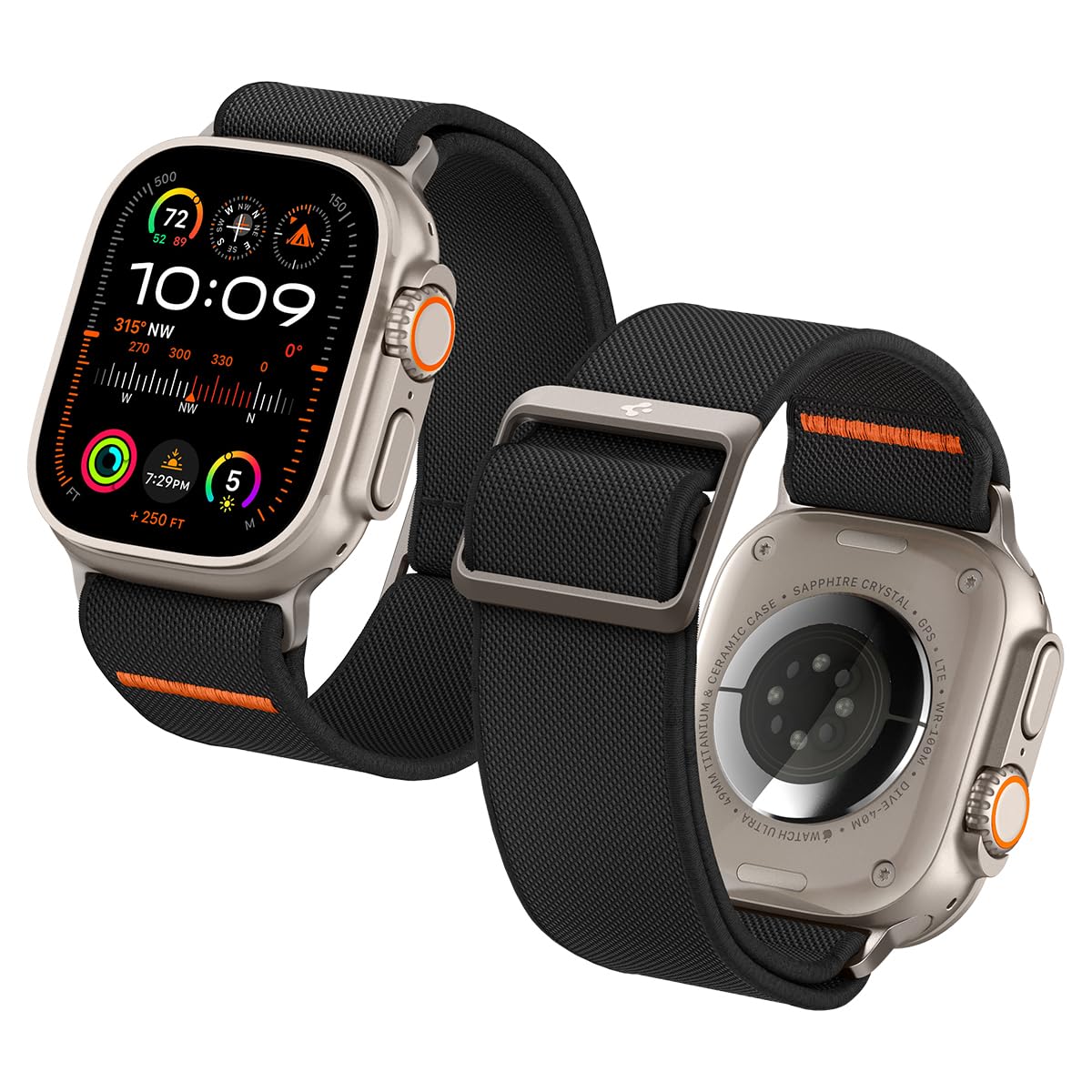 Spigen Lite Fit Ultra Band Designed For Apple Watch Band For Apple Watch Ultra2Apple Watch Ultra 49Mm, Series 98Se276Se54321 45M