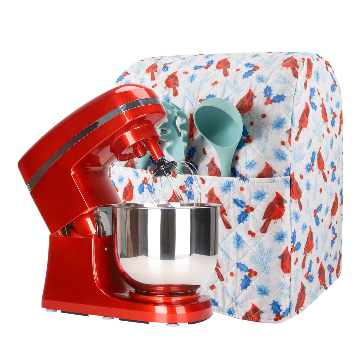 Stand Mixer Cover,Cardinal Print Kitchen Mixer Cover Compatible With 5 8Qt Kitchenaid Hamilton Mixers,Cardinal Gifts Kitchen Dec