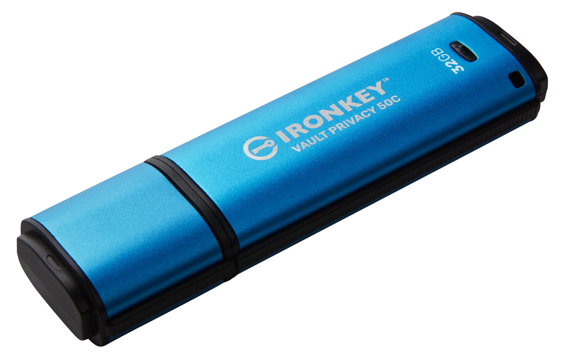 Kingston Ironkey Vault Privacy 50 Usb C 32Gb Flash Drive | Fips 197 Certified | Xts Aes 256 Bit | Badusb And Brute Force Protect