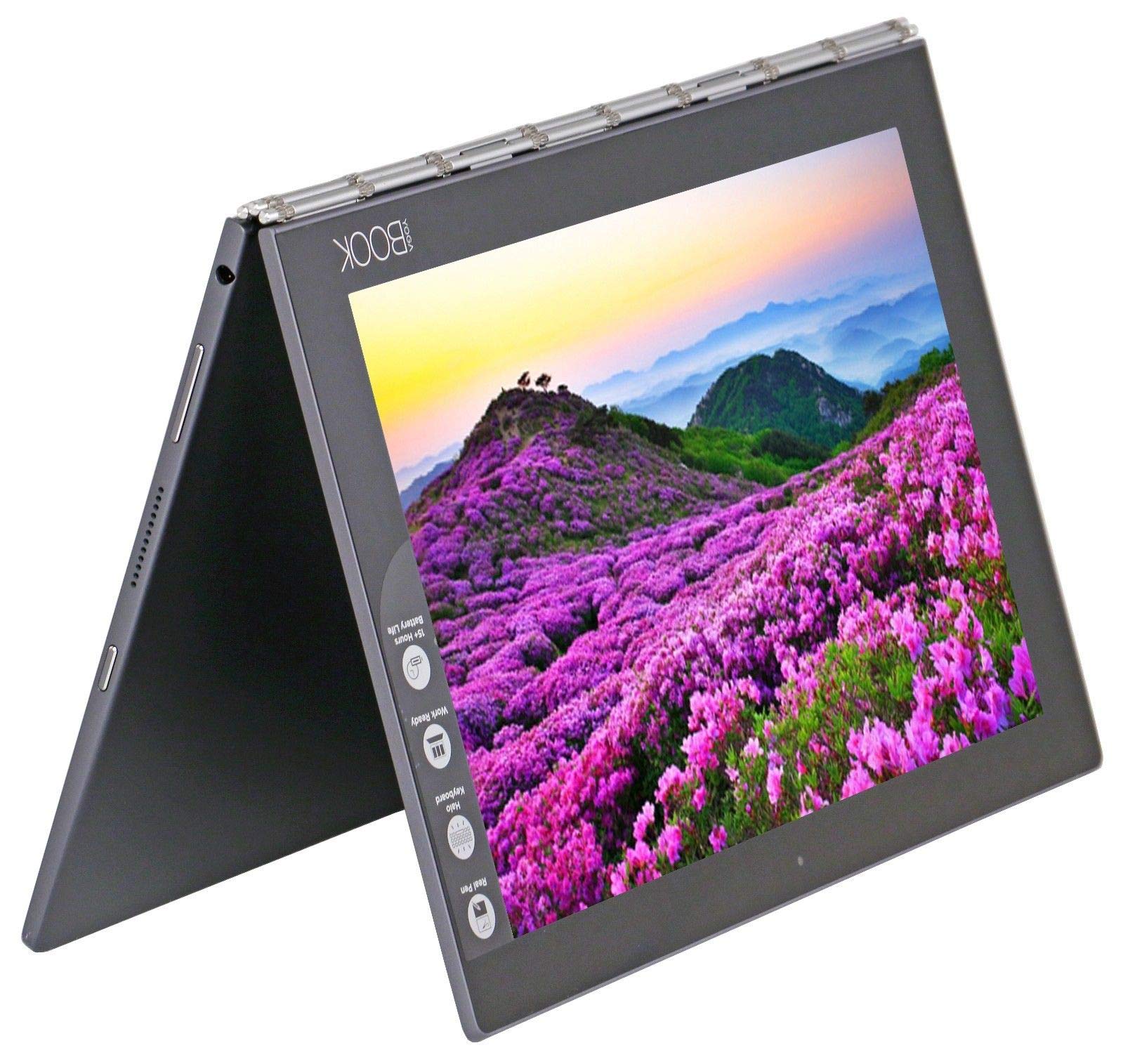 Lenovo Yoga Book - FHD 10.1 Android Tablet - 2 in 1 Tablet (Intel Atom x5-Z8550 Processor, 4GB RAM, 64GB SSD), Gunmetal, ZA0V003