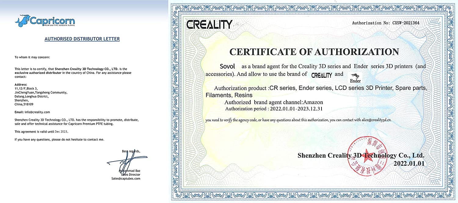 Creality Capricorn 2 Meters Xs Series Low Friction Ptfe Bowden Tubing For 1.75Mm Filament With Ptfe Tube Cutter For Creality End