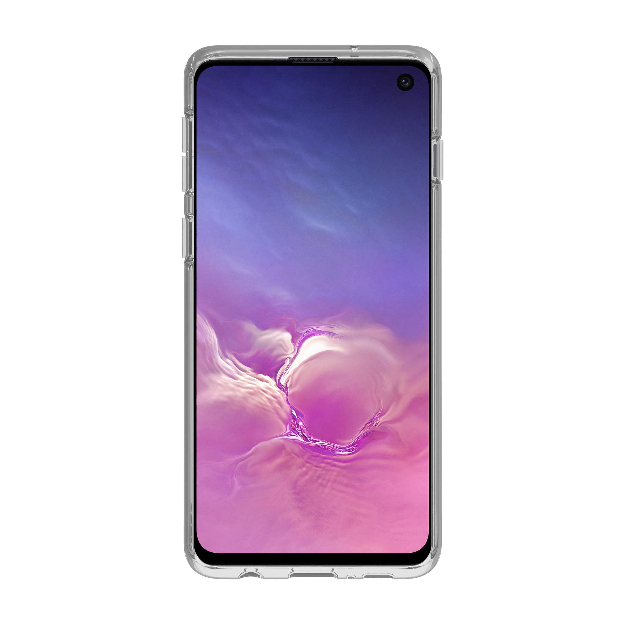 Kate Spade New York Phone Case | For Samsung Galaxy S10 | Protective Clear Crystal Hardshell Phone Cases With Slim Design And Drop Protection   Hollyhock Floral Clear/Cream With Stones