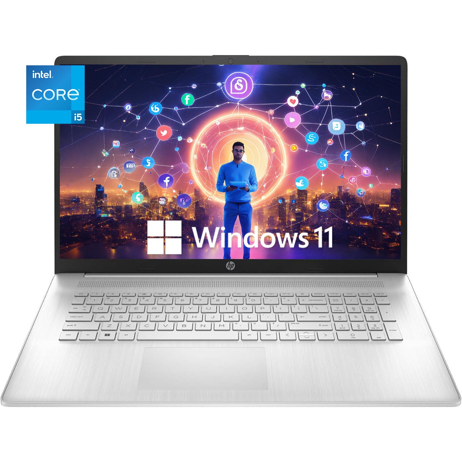 Hp 17.3'' Laptop For Business & Student, Intel Core I5-1155G7 Processor, Fhd Display, Backlit, Win 11 Home, Long Battery Life, W