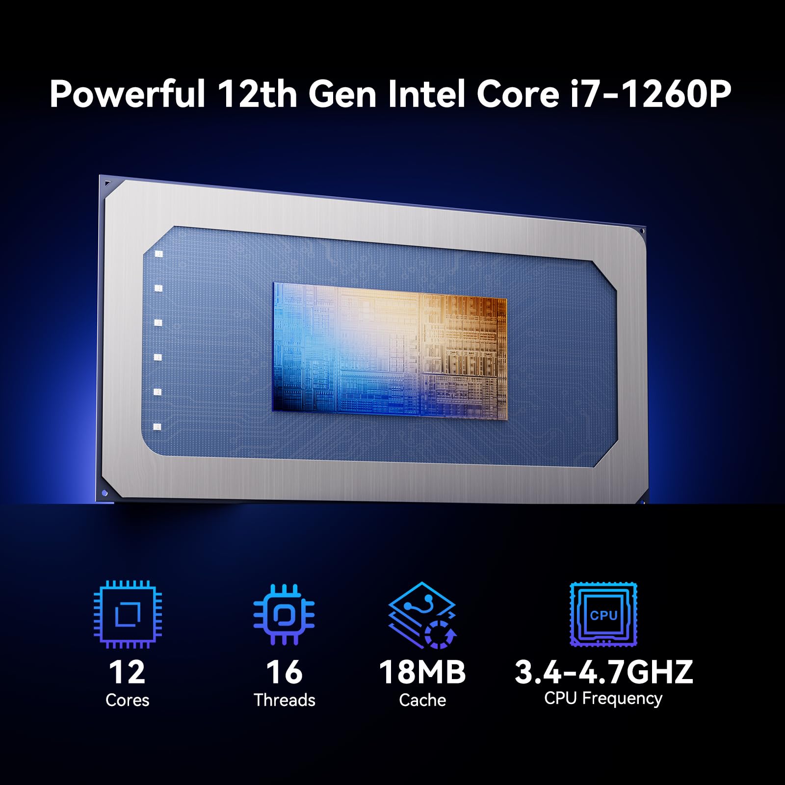 Intel Nuc 12 Pro, For Asus Nuc 12 Pro Wall Street Canyon Mini Pc, 32Gb Ram, 1Tb Ssd, Intel Core I7-1260P Cpu (18M Cache, Up To 4