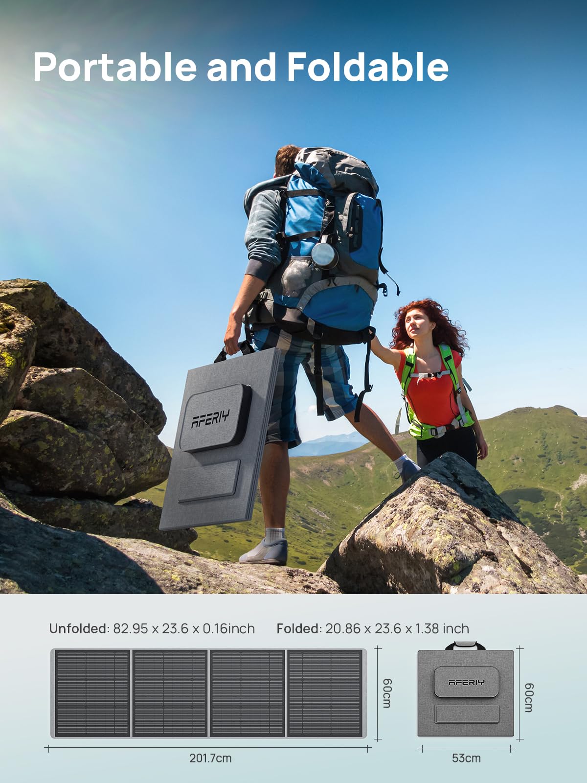 Aferiy Solar Generator P210 With 2Pcs 200W Solar Panel | 2400W Portable Power Station 2048Wh | Ac Output With 120V,2400W,Solar G