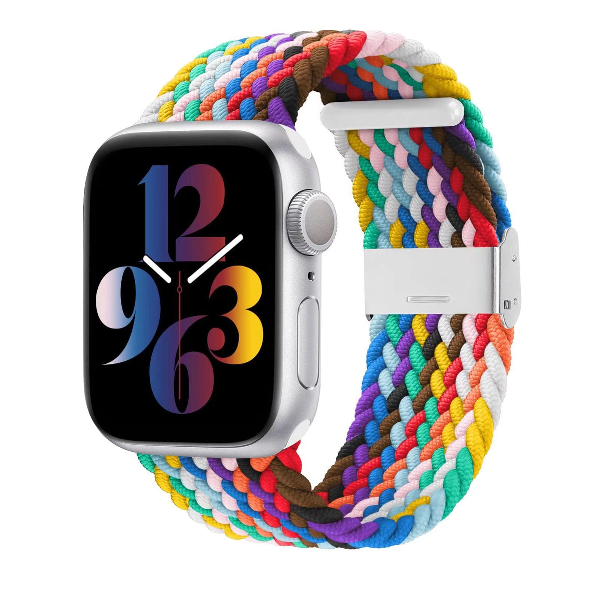Bandiction Braided Solo Loop Stretchy Elastic Band Compatible With Apple Watch Band 38Mm 40Mm 42Mm 44Mm 41Mm 45Mm 49Mm, Iwatch B