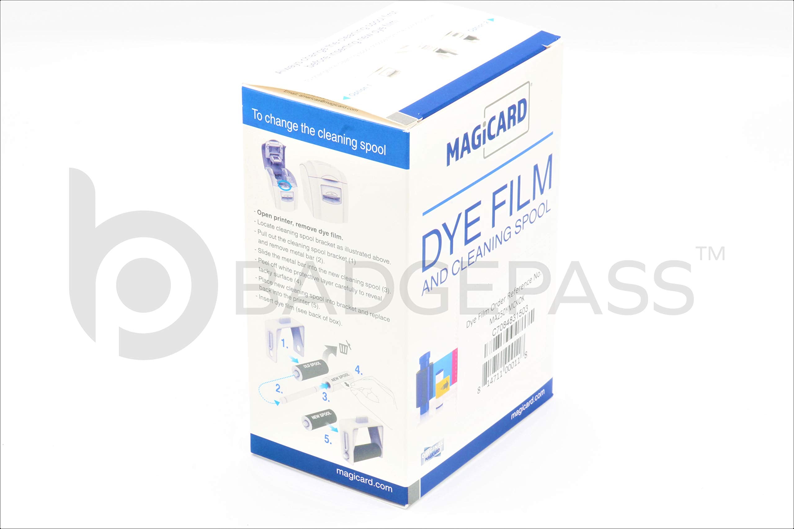 Magicard Ma250Ymckok Color Ribbon Kit (Ymckok, 250 Prints) For Enduro And Rio Pro Series Card Printers Straight From Manufacture