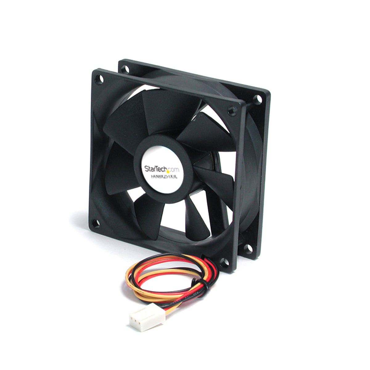 StarTech.com 80x25mm Ball Bearing Quiet Computer Case Fan w/ TX3 Connector   3 pin case Fan   TX3 Fan   Computer case Fan (FAN8X25TX3L) Black, 1 Count (Pack of 1)