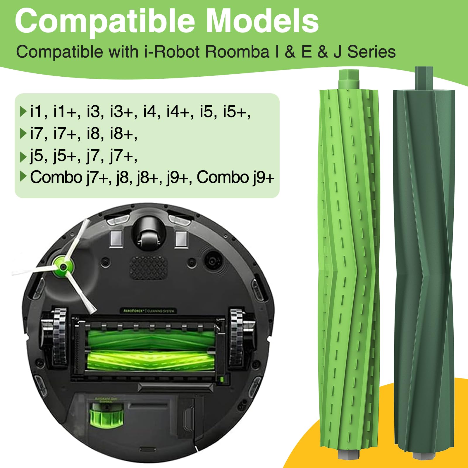 2 Set Replacement Roller Brushes For I Robot Room Ba E I And J Series I3 I3+ I7 I7+ I6+ I8+ Plus I1 I1+ E5 E6 E7 J7 (7150) J7+ (