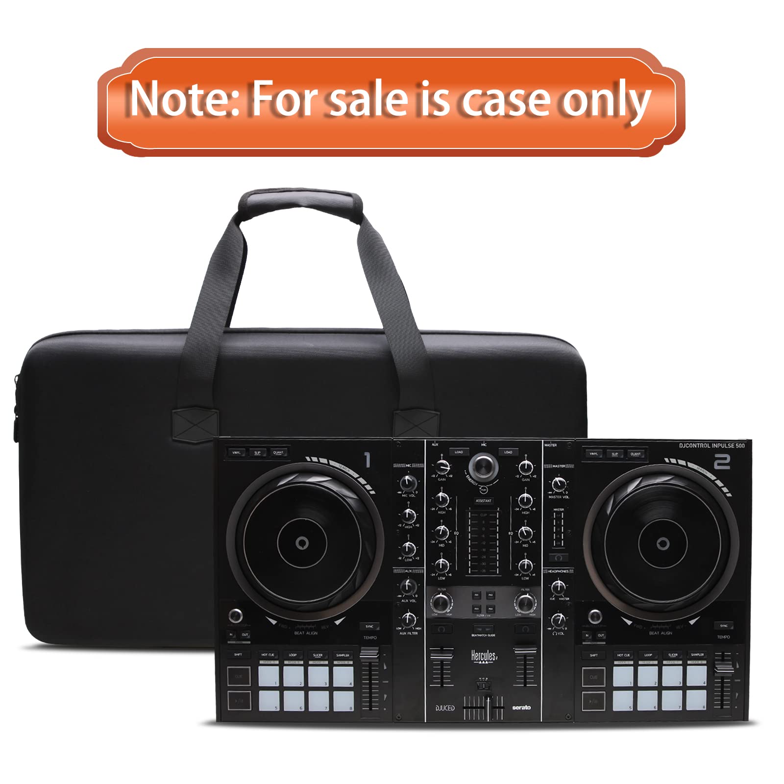 Ltgem Dj Controller Case For Hercules Djcontrol Inpulse 500 - Hard Storage Travel Protective Carrying Bag