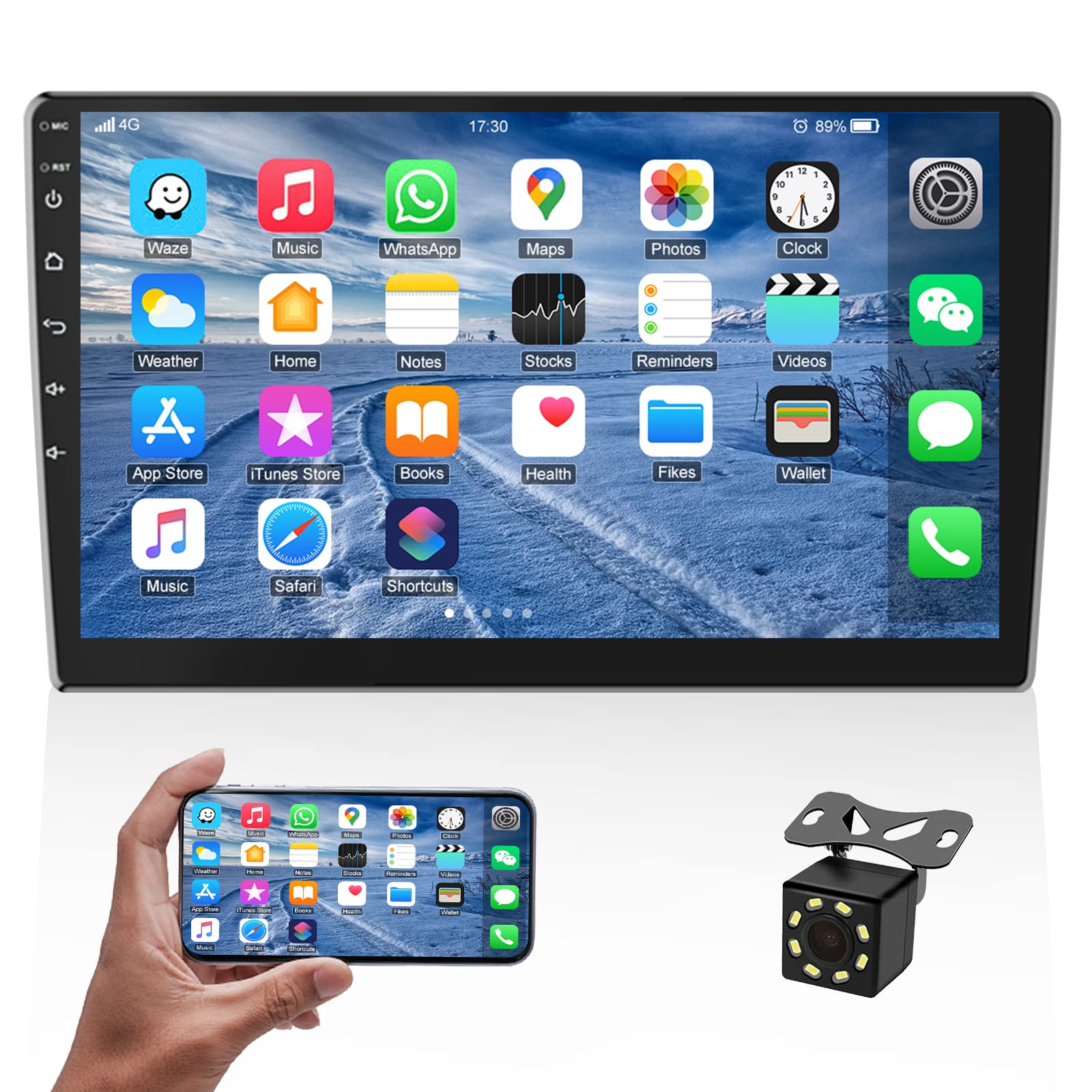 10.1 Inch Android Double Din Car Stereo Touch Screen Car Radio With Wifi Gps Navigation Mirror Link Car Multimedia Player Suppor