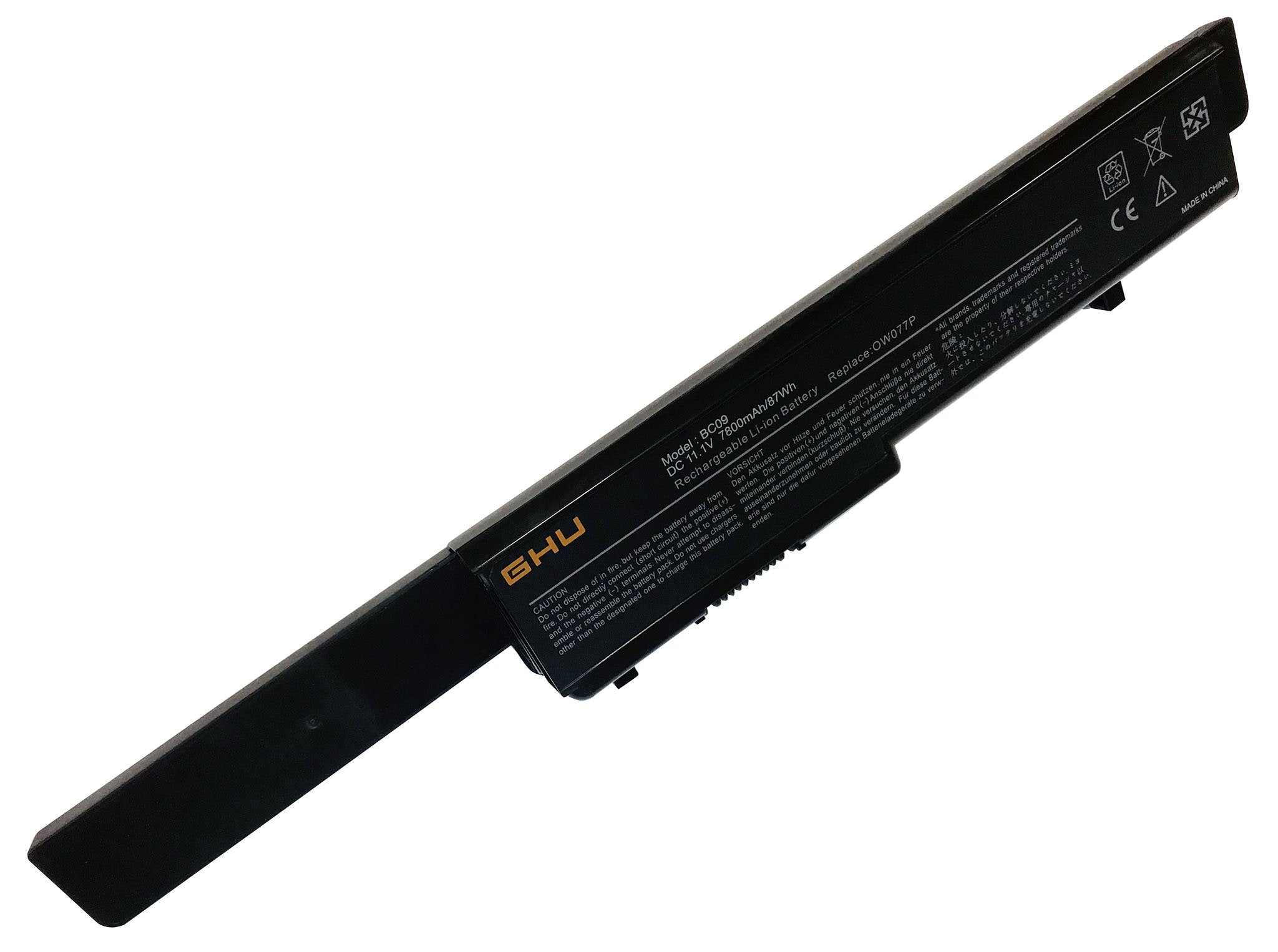 Ghu New 9 Cell 87 Whr U164P N855P Battery Compatible With Dell Studio 17 1745 1747 1749 Laptop Fit N856P M905P Part # U150P 312 0196 312 0186 U150P Ow077P M909P W080P Y067P