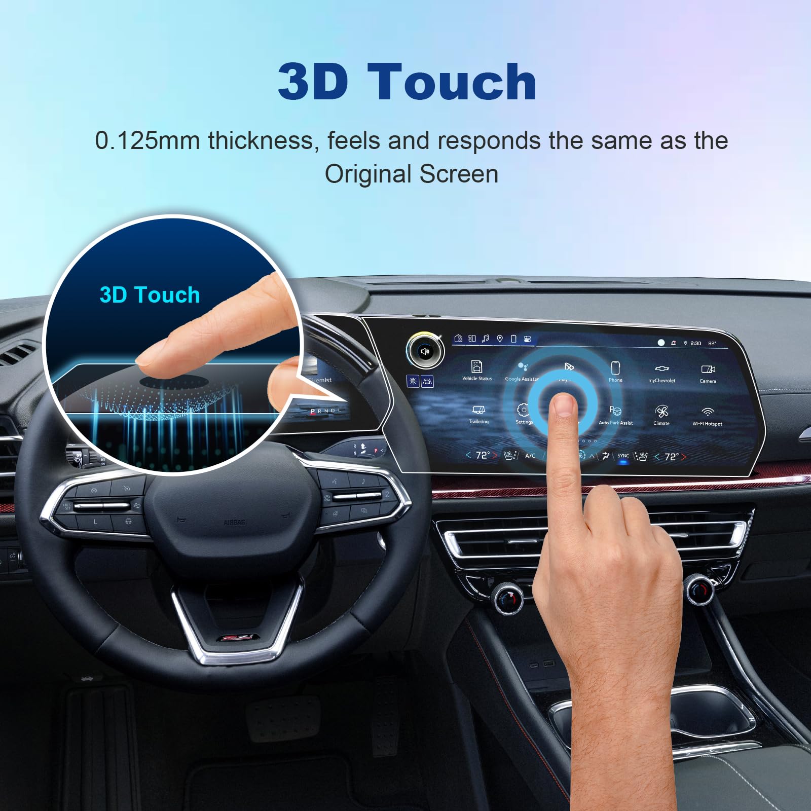 Coleya (4Pcs) 2024 Traverse Screen Protector For Chevy Traverse (17.7In Navigation+11In Dashboard), 2024 Chevy Traverse Rs/Z71/L