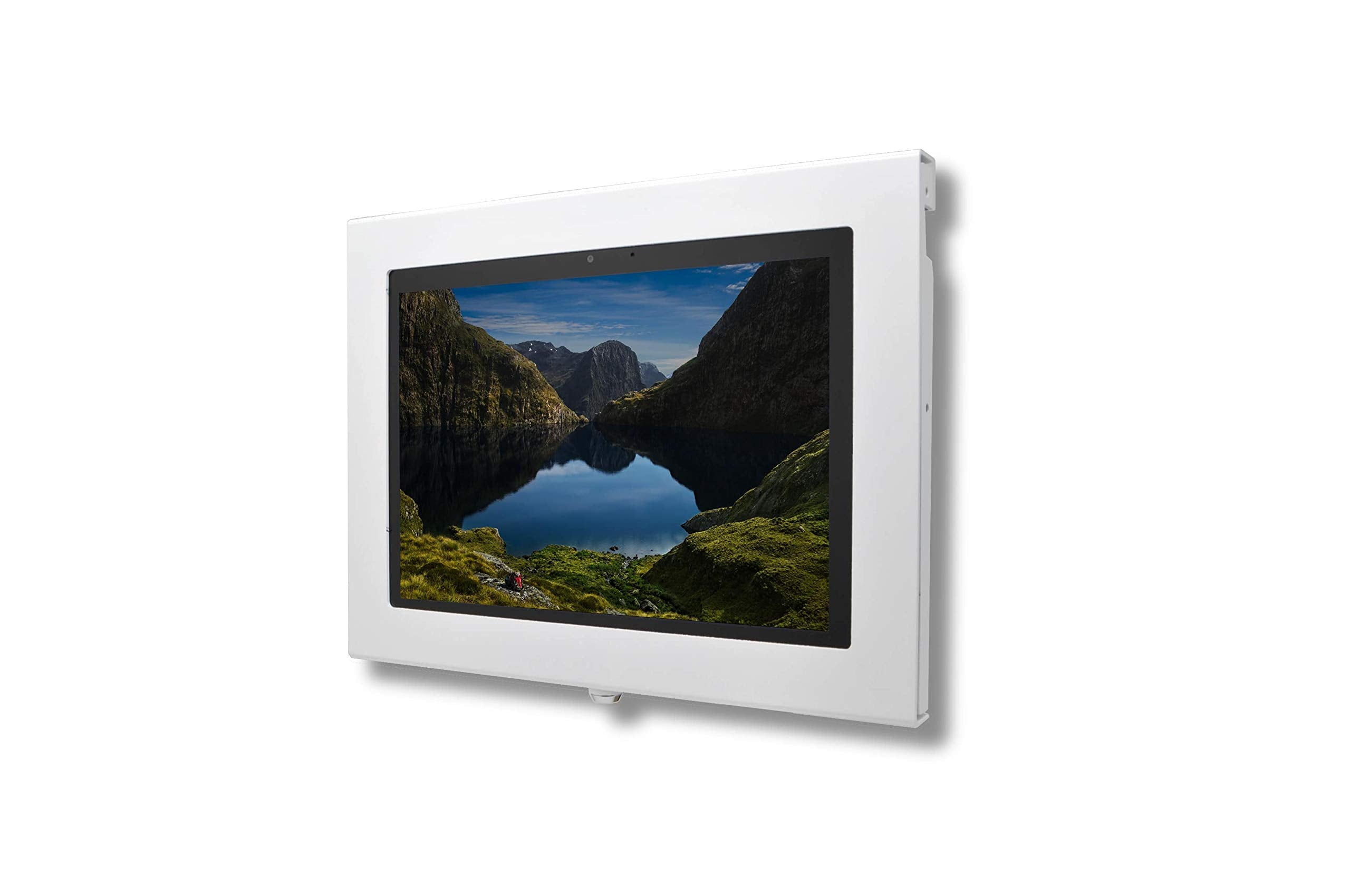 Tabcare Locking Security Metal Case For Lenovo 10E Chromebook Tablet Supports Wall Mount 75/100 Mm Vesa (White, 10E Chromebook)