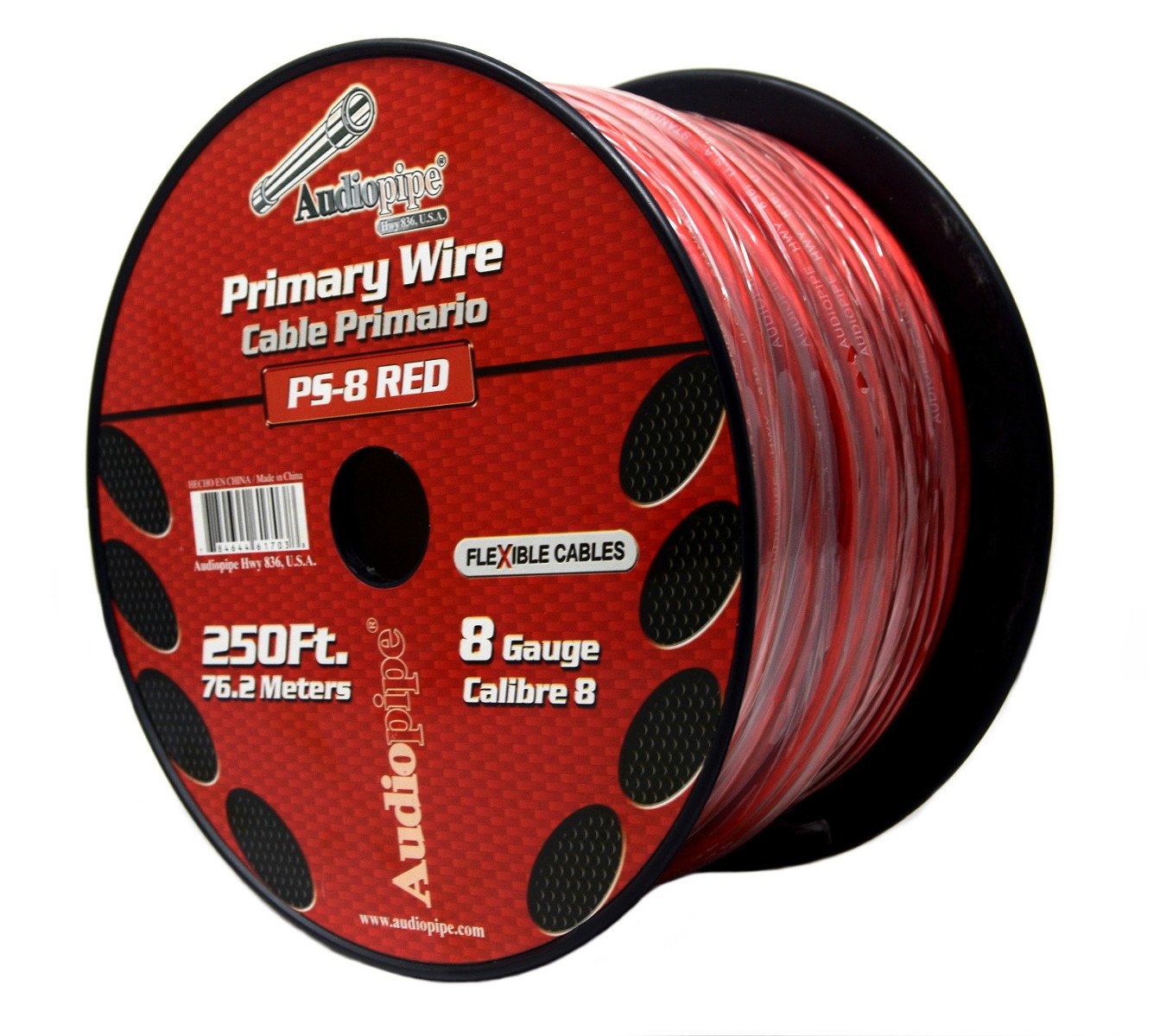 Audiopipe Flexible Power Cable Red