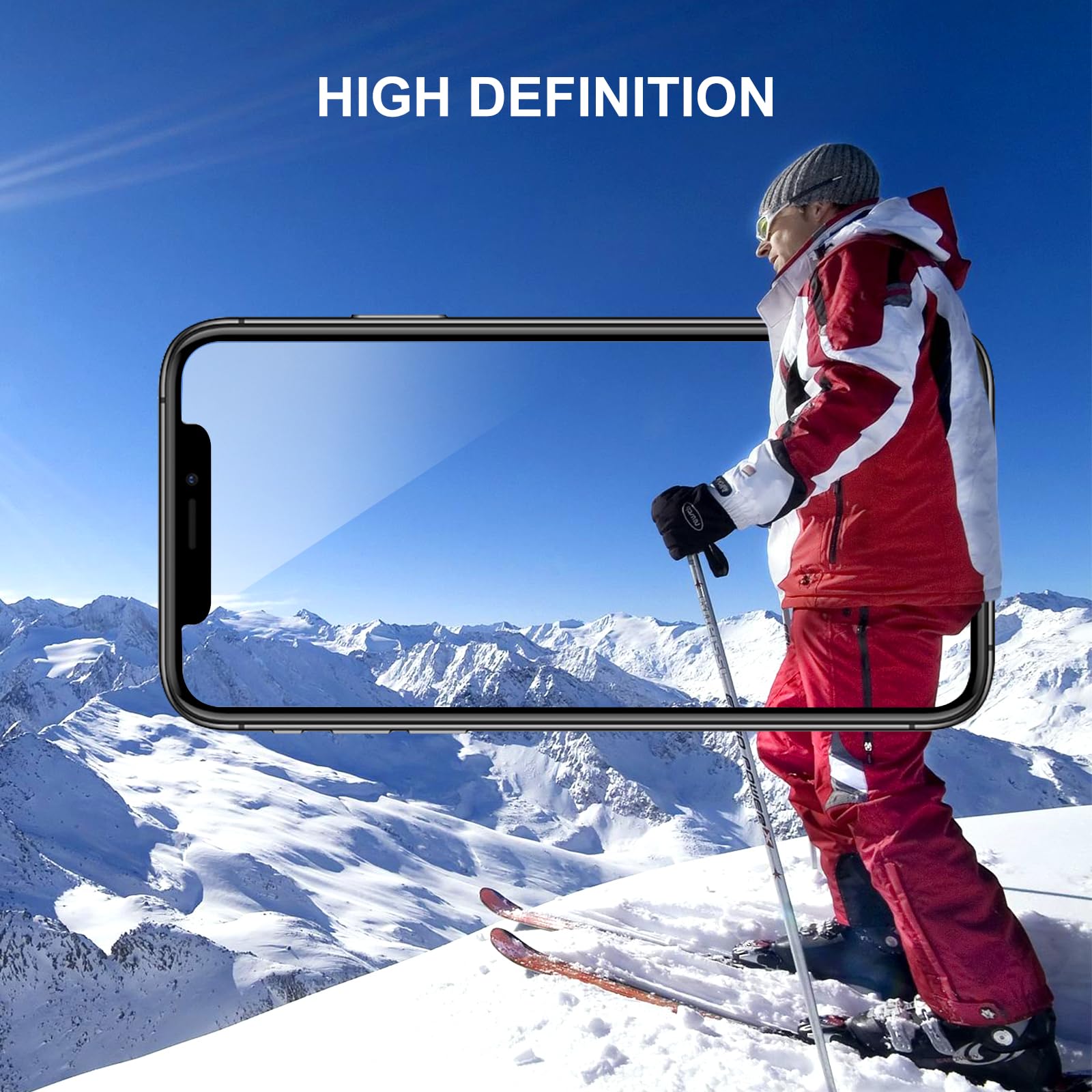 Sibeitu 3 Pack Screen Protector For Iphone 12 With 3 Pack Camera Lens Tempered Glass Protector, 6.1 Inch Hd Clear Tempered Glass