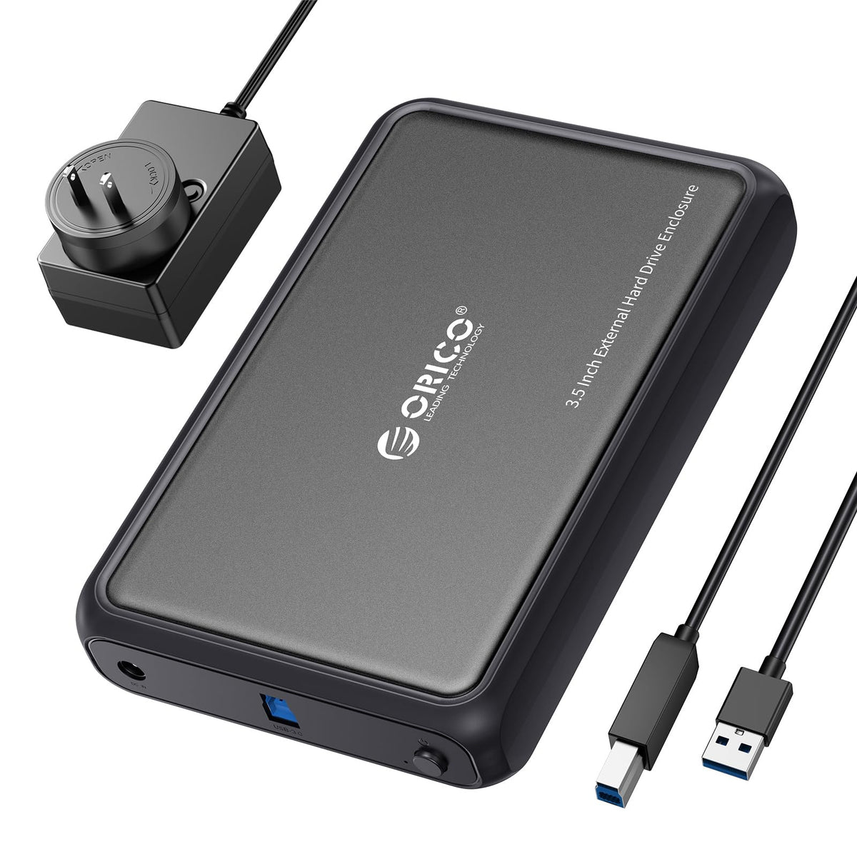 ORICO External Hard Drive Enclosure for 3.5 2.5 Inch SATA SSD HDD, up to 20TB Capacity, USB 3.2 Gen 1 High Transmission Speed, UASP and Trim Enabled, Compatible with WD Seagate Toshiba Samsung