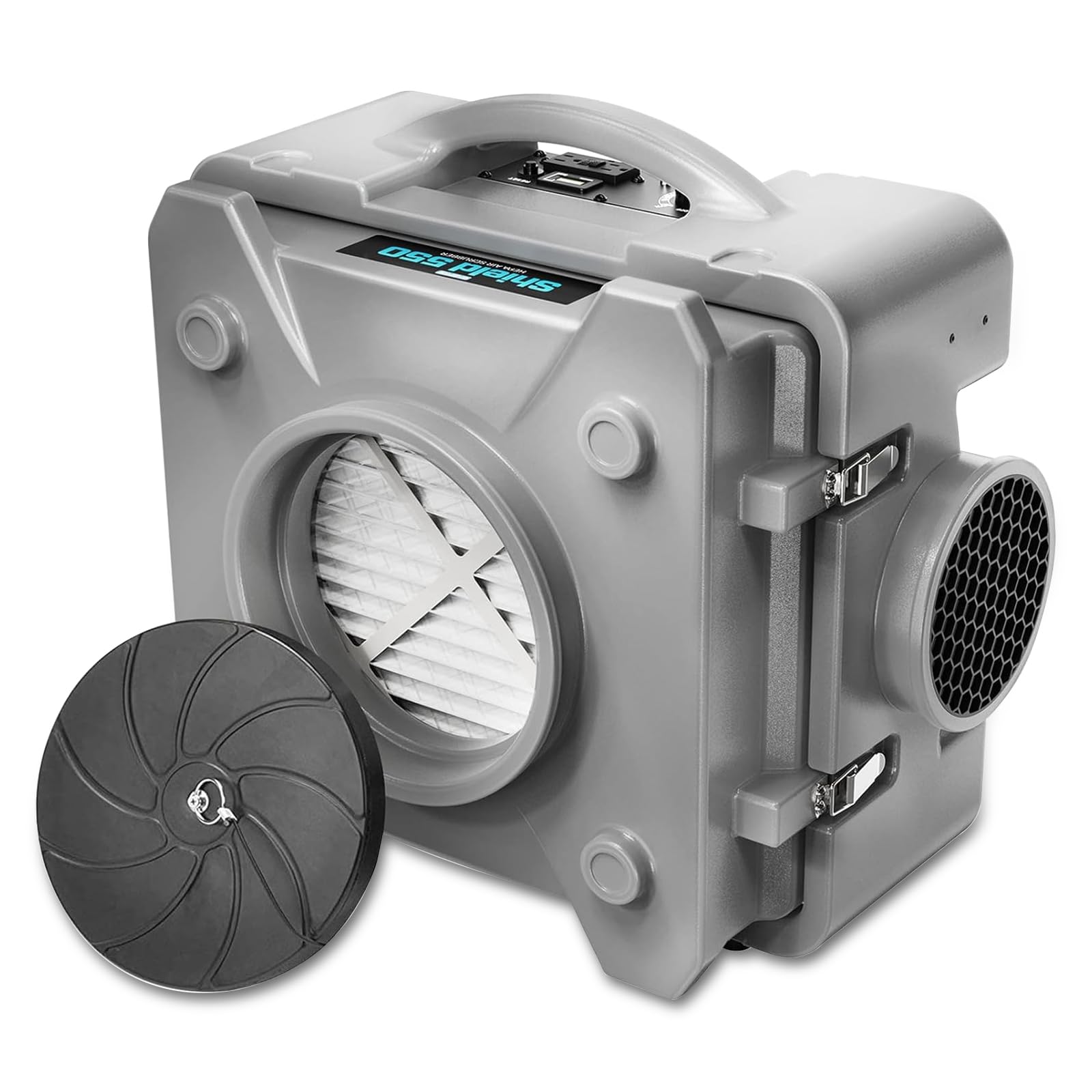 Cadpxs Shield 550 Negative Machine Airbourne Cleaner Hepa Scrubber Water Damage Restoration Equipment Air Purifier, Air Scrubber