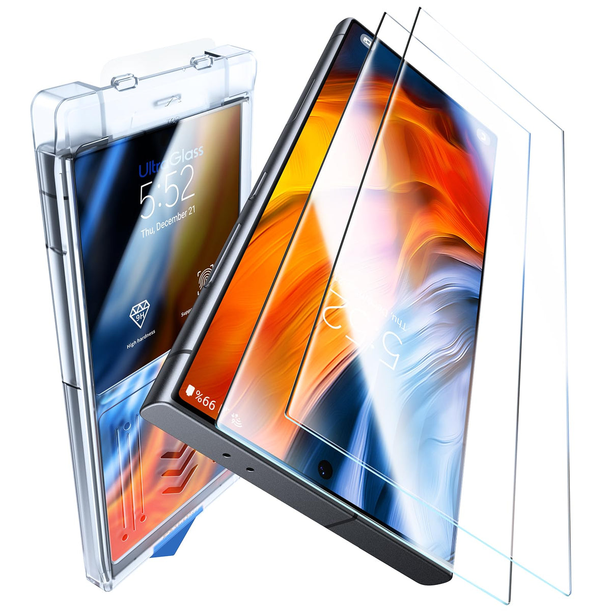 Ultraglass Unbreak Top 9H+ Glass For Samsung Galaxy S24 Ultra Screen Protector [Military Grade Shatterproof & Longest Durable] S