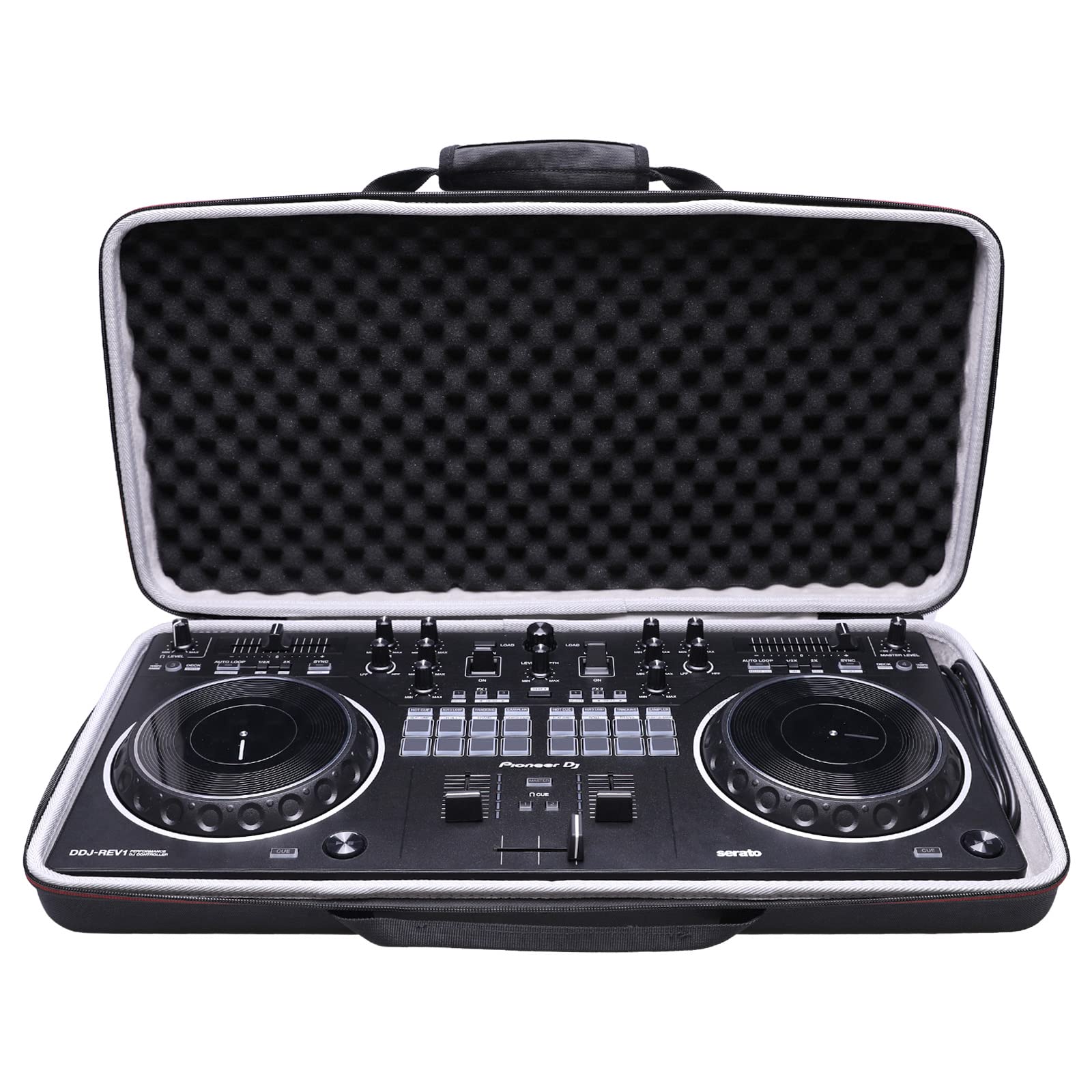 LTGEM EVA Hard Case for Pioneer DJ DJ Controller (DDJ-REV1) - Travel Protective Carrying Storage Bag, only one case is Sold (21 