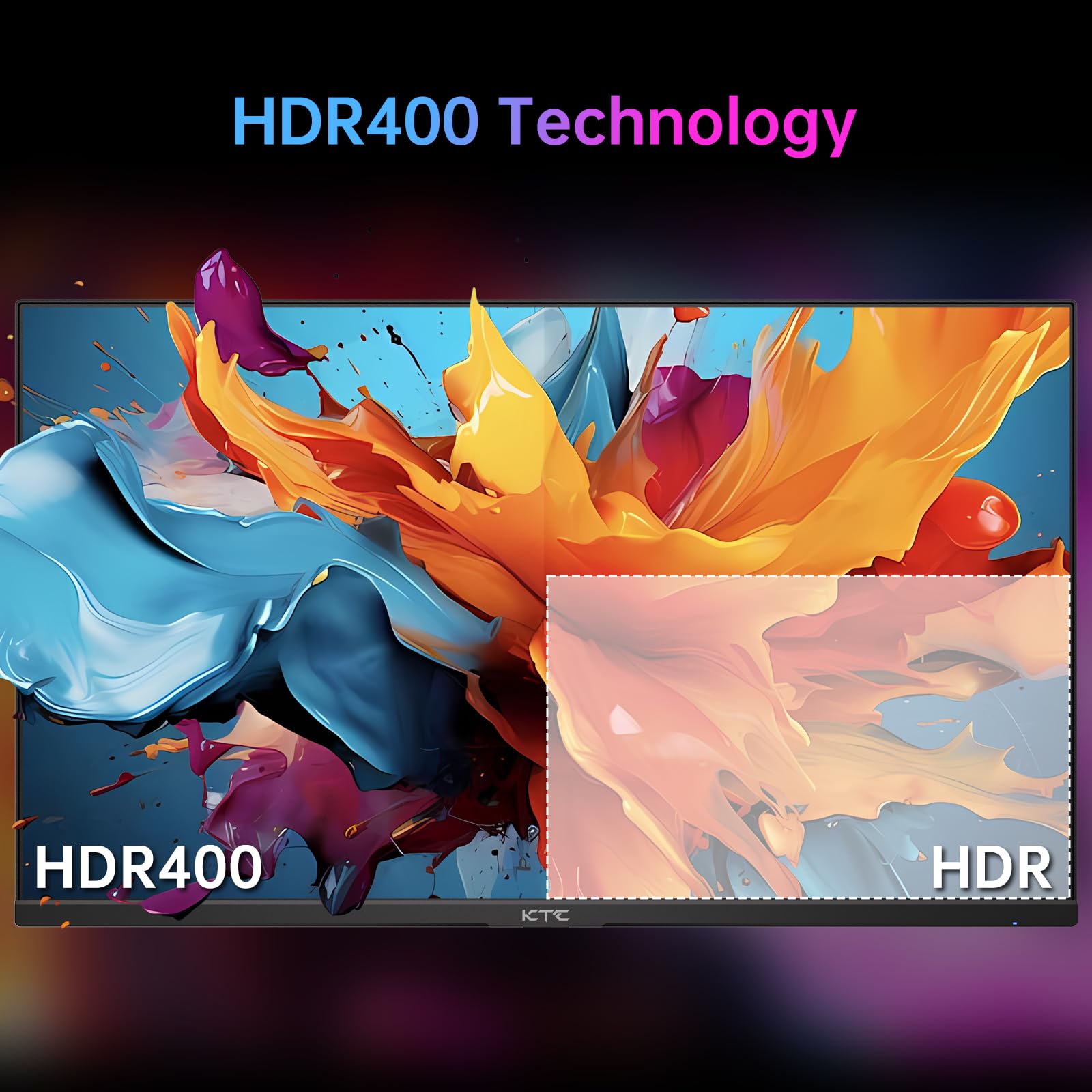 Ktc 24 Inch 180Hz/190Hz Gaming Monitor, Fhd Pc Computer Monitor With Fast Ips Panel, Hdr400, 133% Srgb, Bluelight Filter, 2 Hdmi