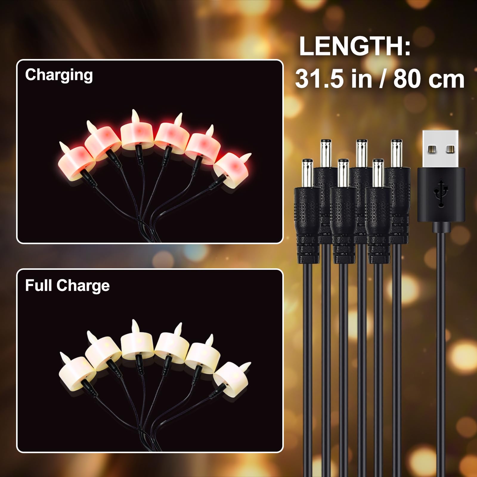 Hl Rechargeable Battery Candles With Remote Timer, 6Pcs 50+Hours Rechargeable Tea Lights Candle, Led Votive Tea Lights Candles Y