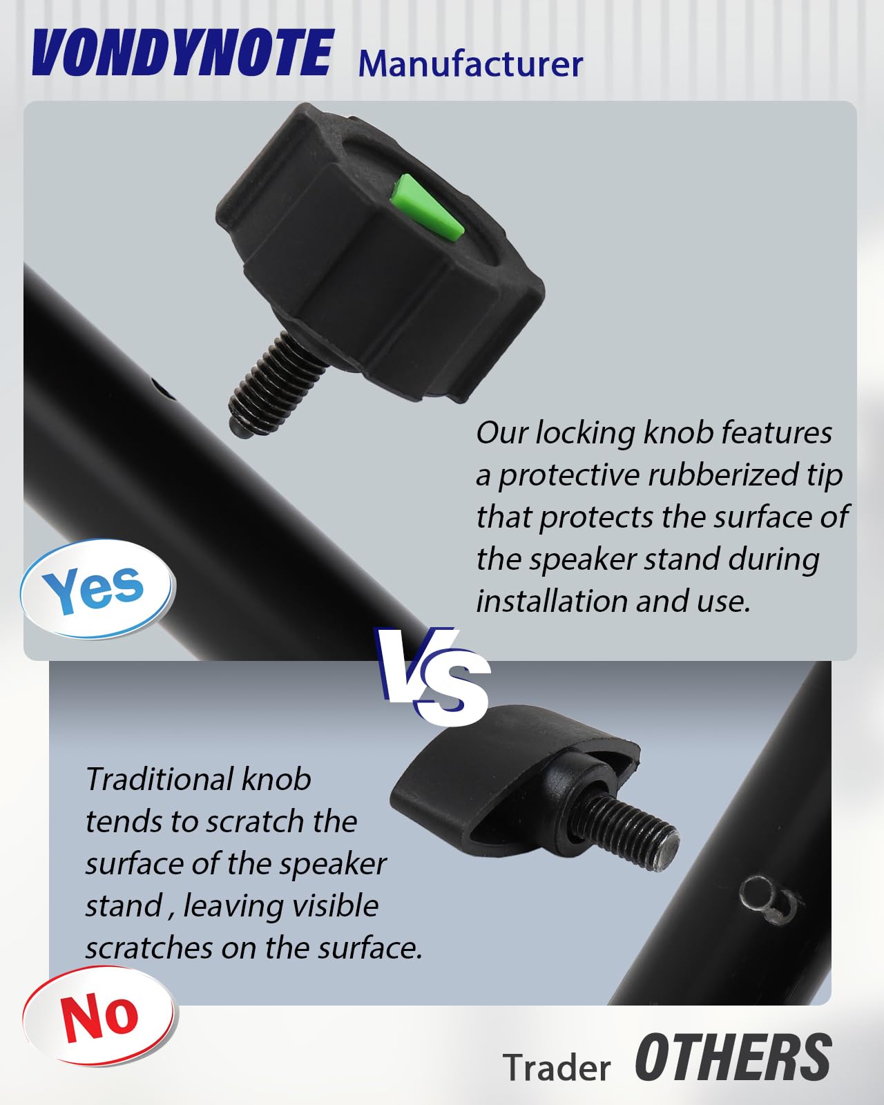 Vondynote Set Of 2 Dual Speaker Mount Bar Mounting Fork Bracket Speaker Pole Width Adjustable