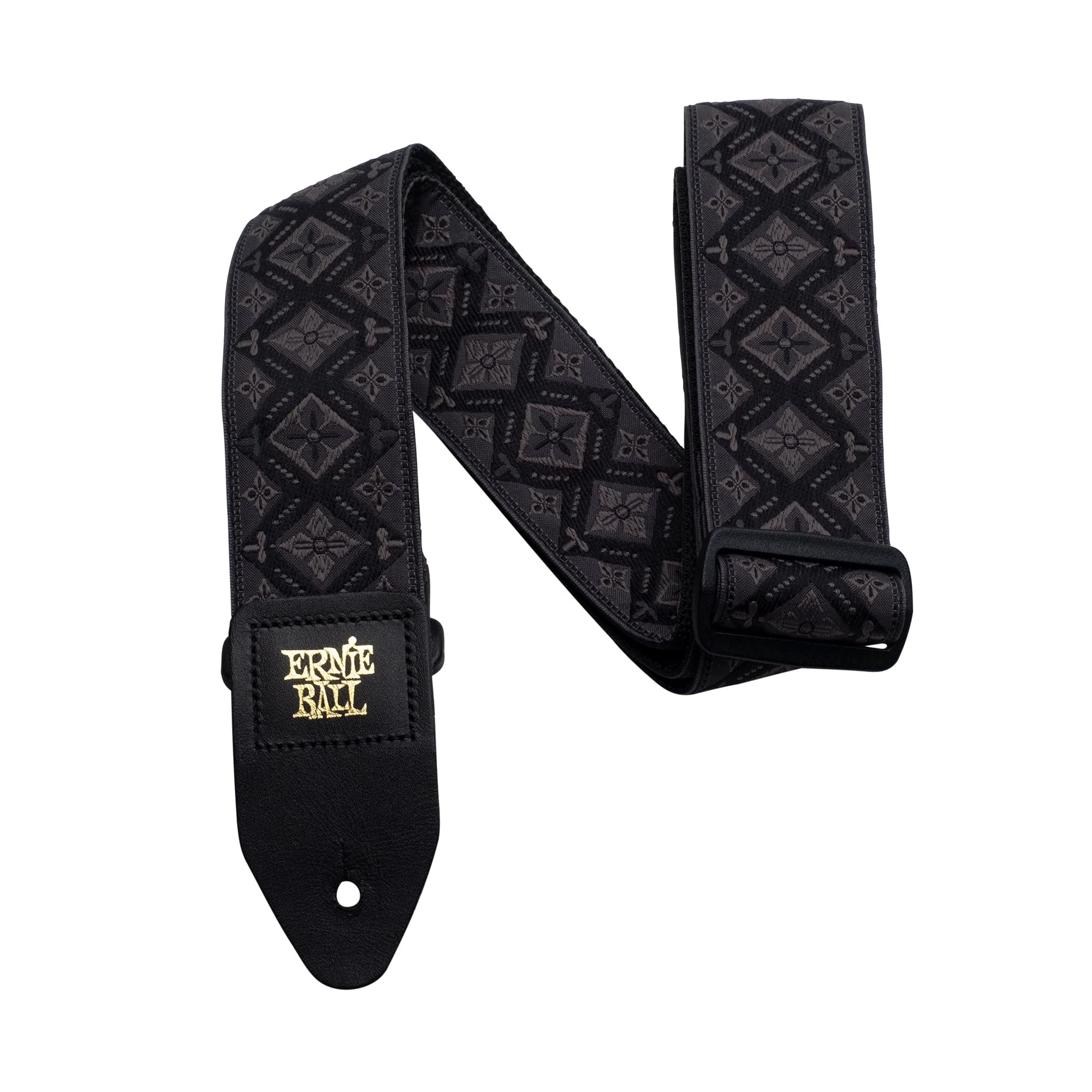 Ernie Ball Jacquard Guitar Strap, Regal Black (P04093)