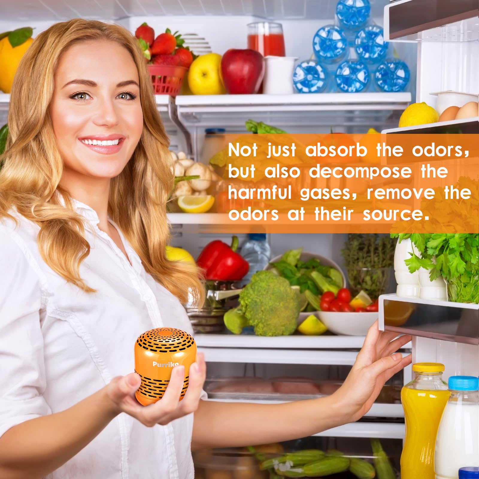 Refrigerator Deodorizer,Lasts For 10 Years,Refrigerator Odor Eliminator,Fridge Deodorizer,More Effective Than Baking Soda Bamboo