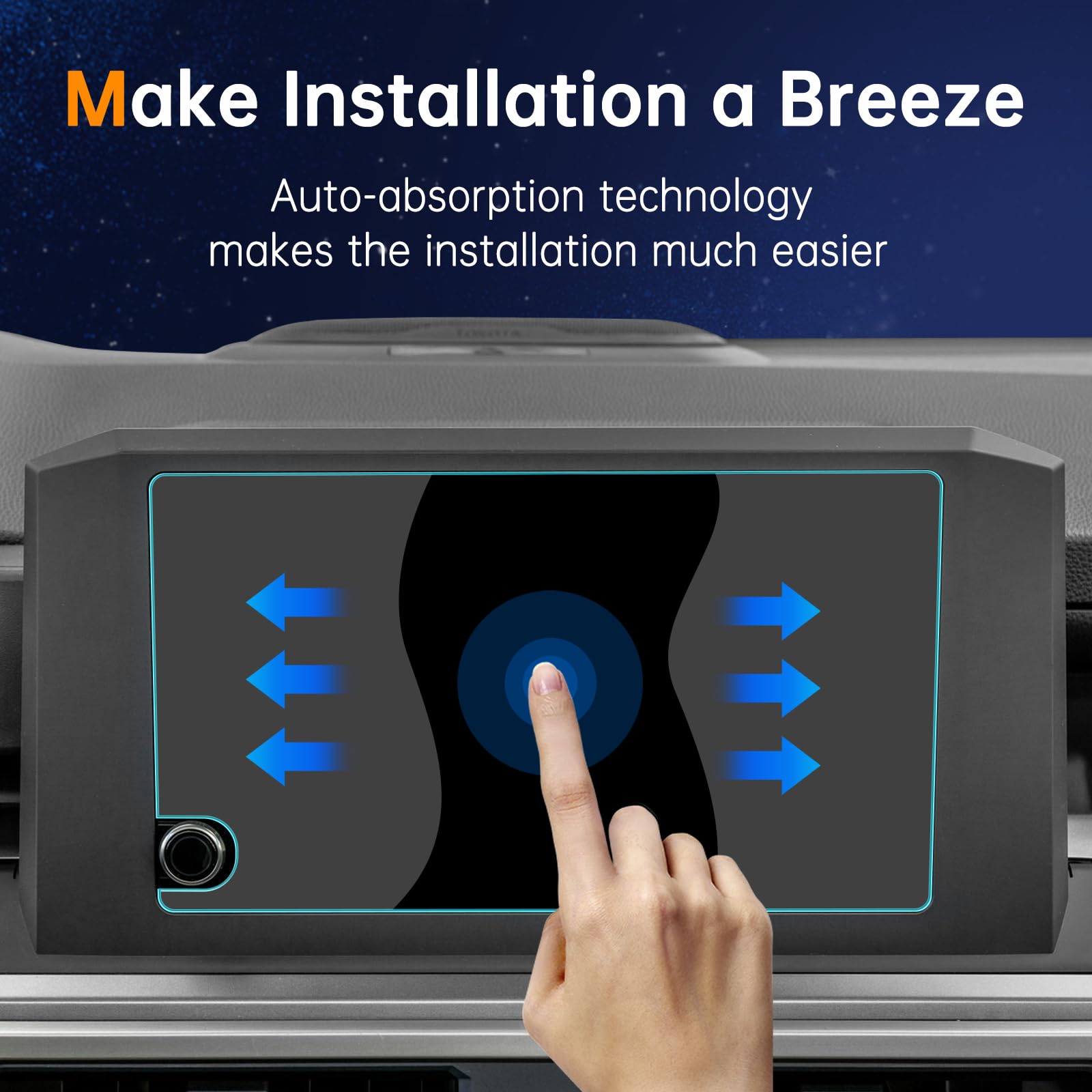 Shaohao For 2024 Toyota Tacoma Screen Protector 8 Inch Compatible With 2024 Toyota Tacoma Accessories 2024 Tacoma Sr/Sr5/Trd Prerunner/Trd Sport/Trd Off Road 8' Audio Touchscreen 9H Glass Anti Scratch