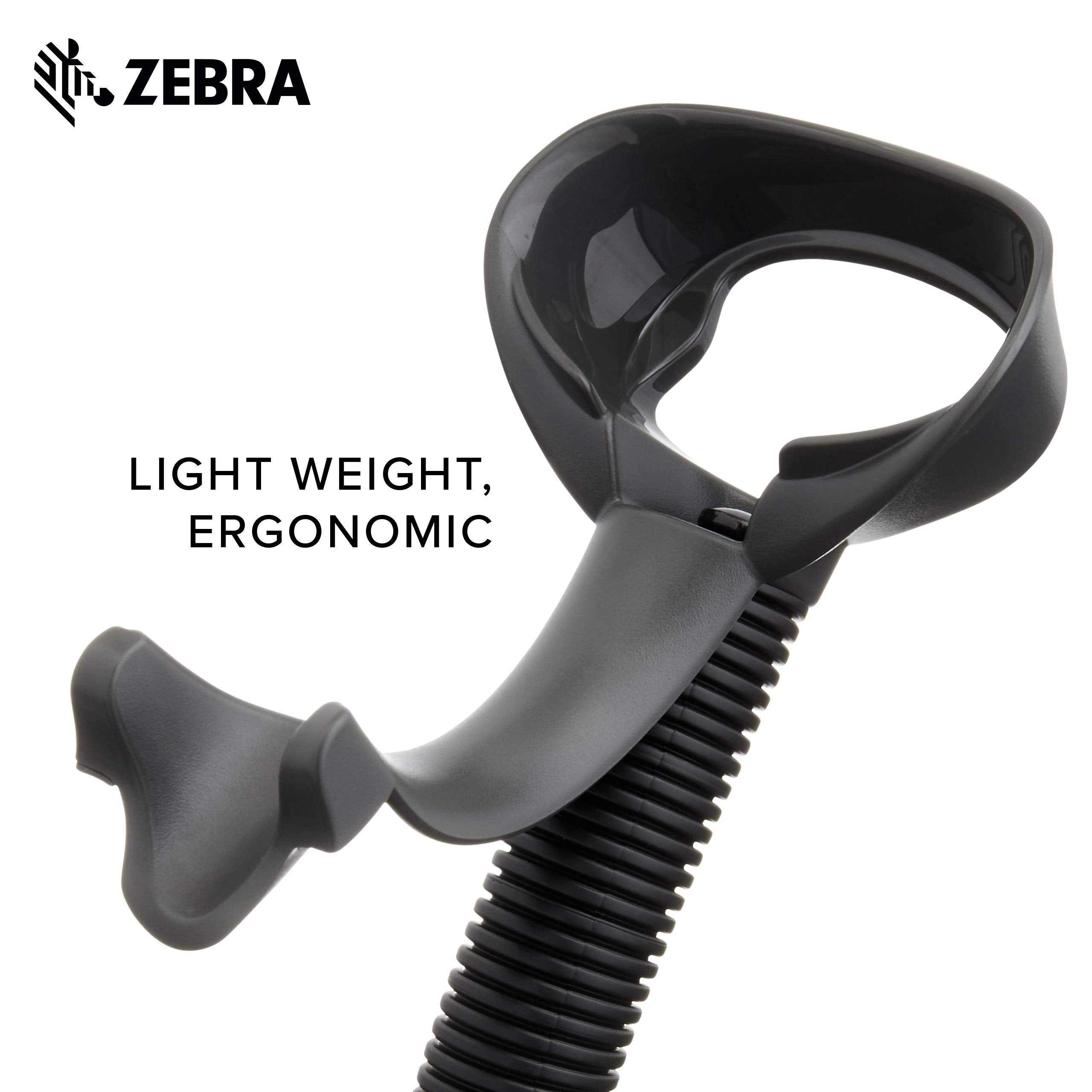 Zebra Gooseneck Stand For Ls2208 Series Handheld Scanner Twilight Black 20-61019-02R