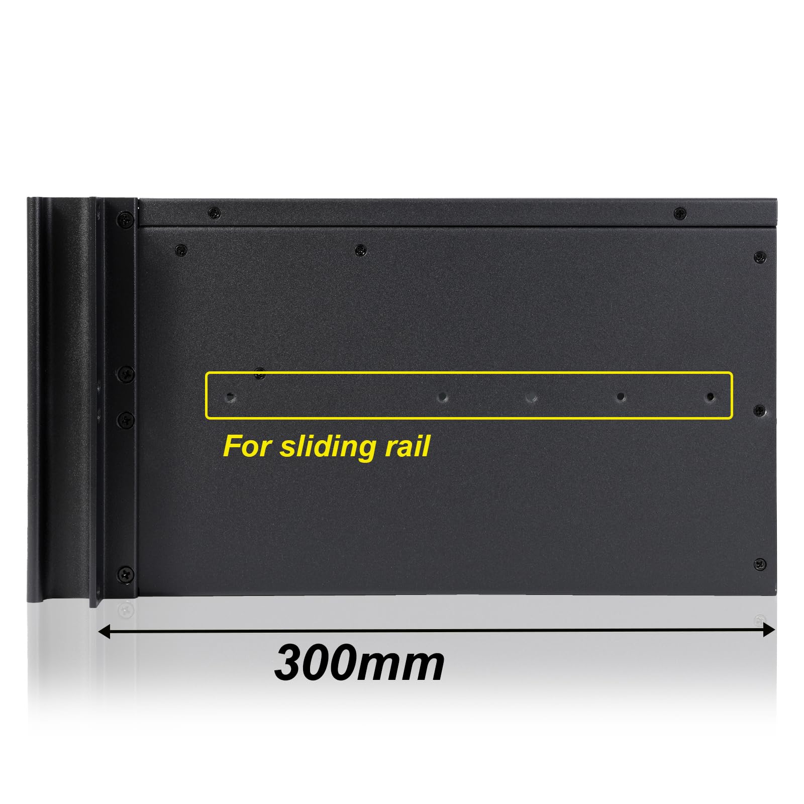 Rackchoice 4U Short Depth Mini Itx/M Atx Server Chassis 2X5.25+2X3.5+2X2.5 Bays Support Standard Ps2 Atx Psu