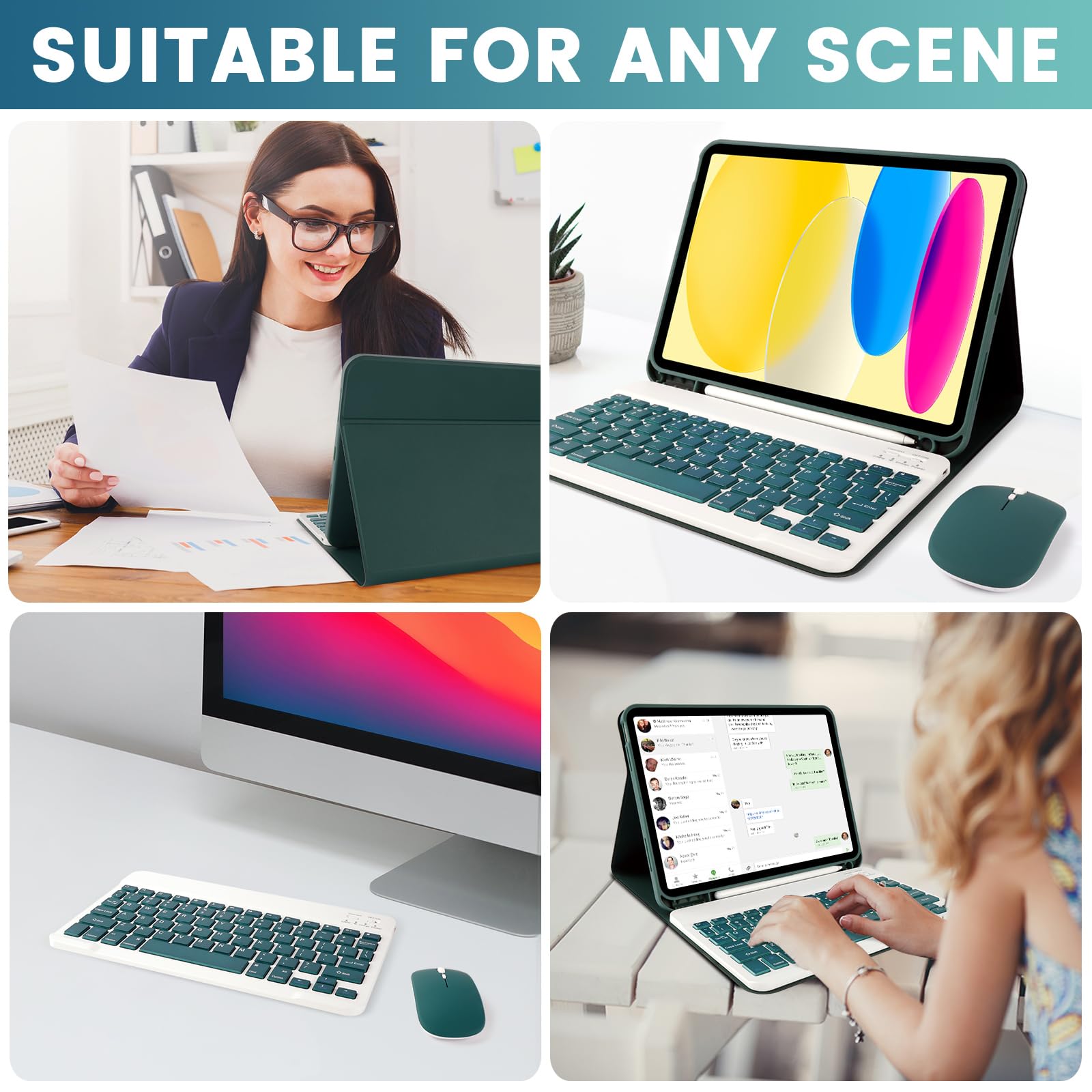 Lama Keyboard Case With Mouse For Ipad (A16) 11Th Gen 2025 /10Th Gen 2022, Magnetic Case With Keyboard For Ipad 11-Inch (A16) /