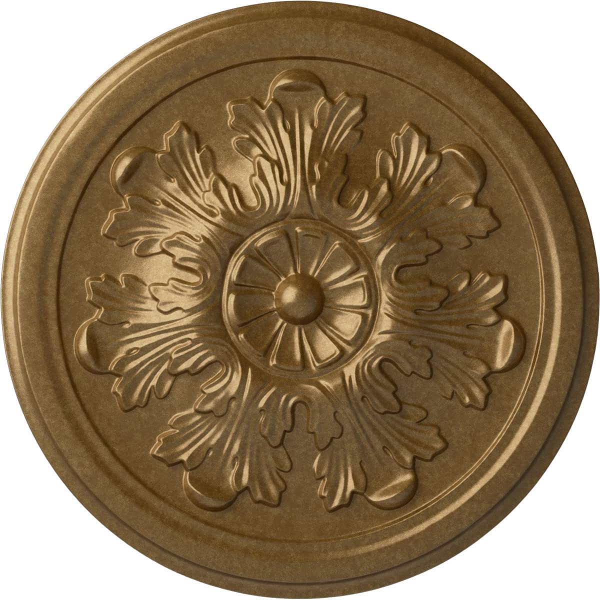 Ekena Millwork Cm12Lepas Legacy Acanthus Ceiling Medallion, 12 3/4''Od X 7/8''P (Fits Canopies Up To 3 1/2''), Hand Painted Pale