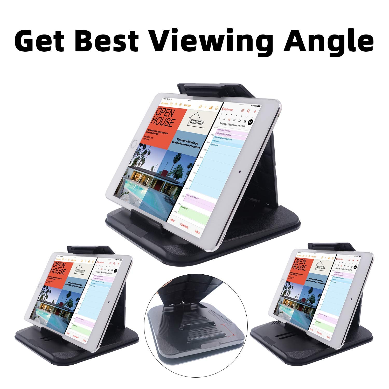 Isaddle Dashboard Gps Mount Holder - Universal Dashbaord Phone Tablet Pc Navigation Holder For Garmin Nuvi Iphone Ipad Galaxy Yo