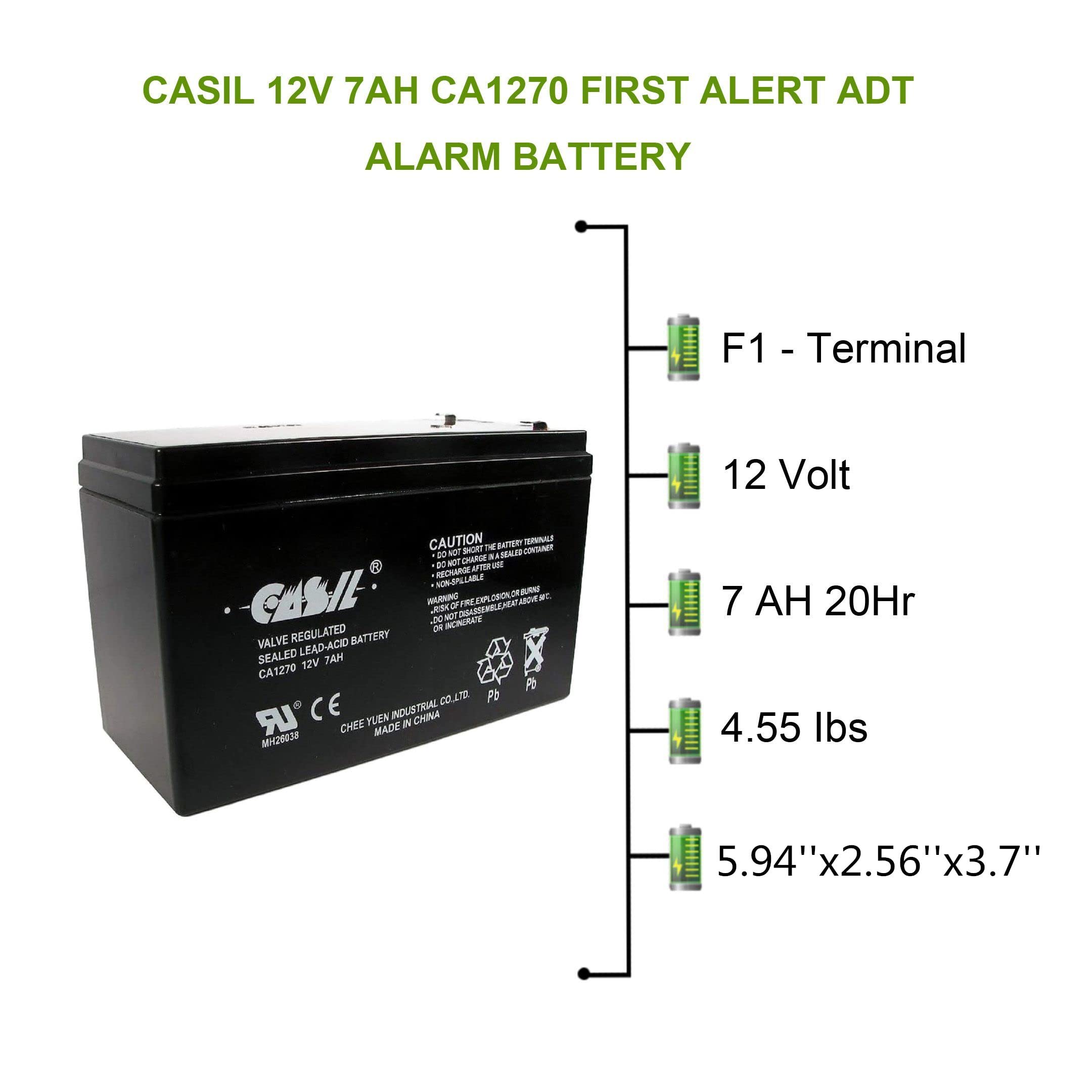 Ultratech Ut1270 / Ut 1272 F1 12V 7 Ah Sealed Lead Acid Alarm Battery Ut 1270 Ut 1272 F1