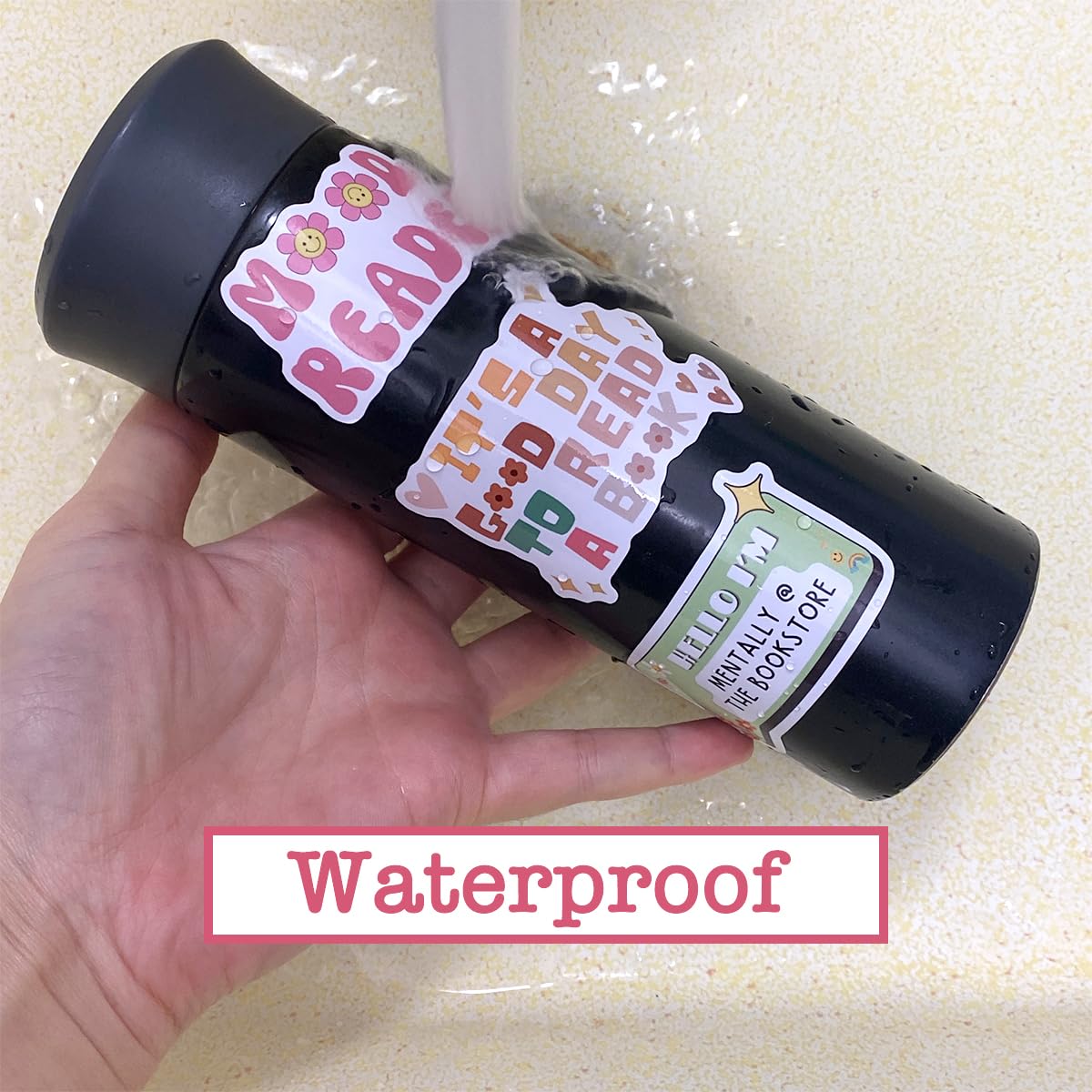 Triluckydeco Bookish Reading Stickers For Kindle Skin, Funny Aesthetic Book Lover Gift Fun Fantasy Booktok Items Decal,Waterproo