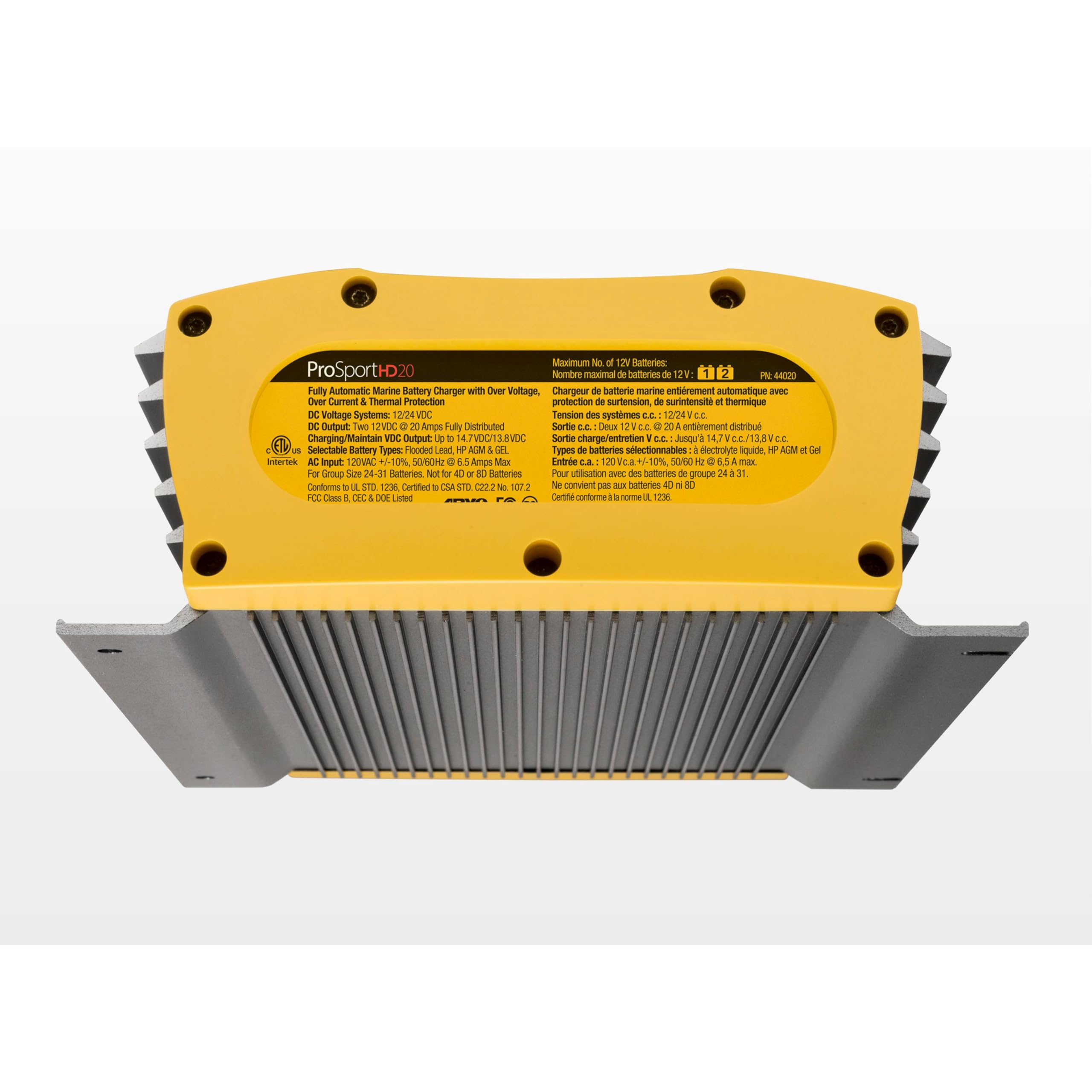 Promariner 44021 Prosport Hd Waterproof Marine Battery Charger, 20 Amp, 3 Bank,WBEEAB081VVKCH6