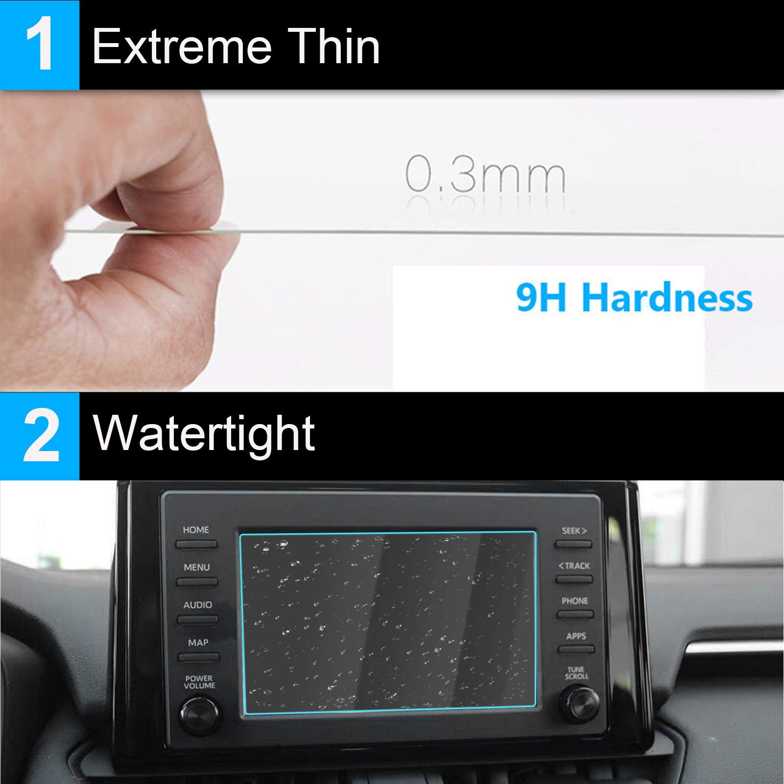 Ttcr Ii Compatible With 2019 2022 Toyota Rav4 Le Xle Screen Protector, For 2015 2018 Rav4 Screen Protector 7 Inch Camry Screen Protector 2018 2020