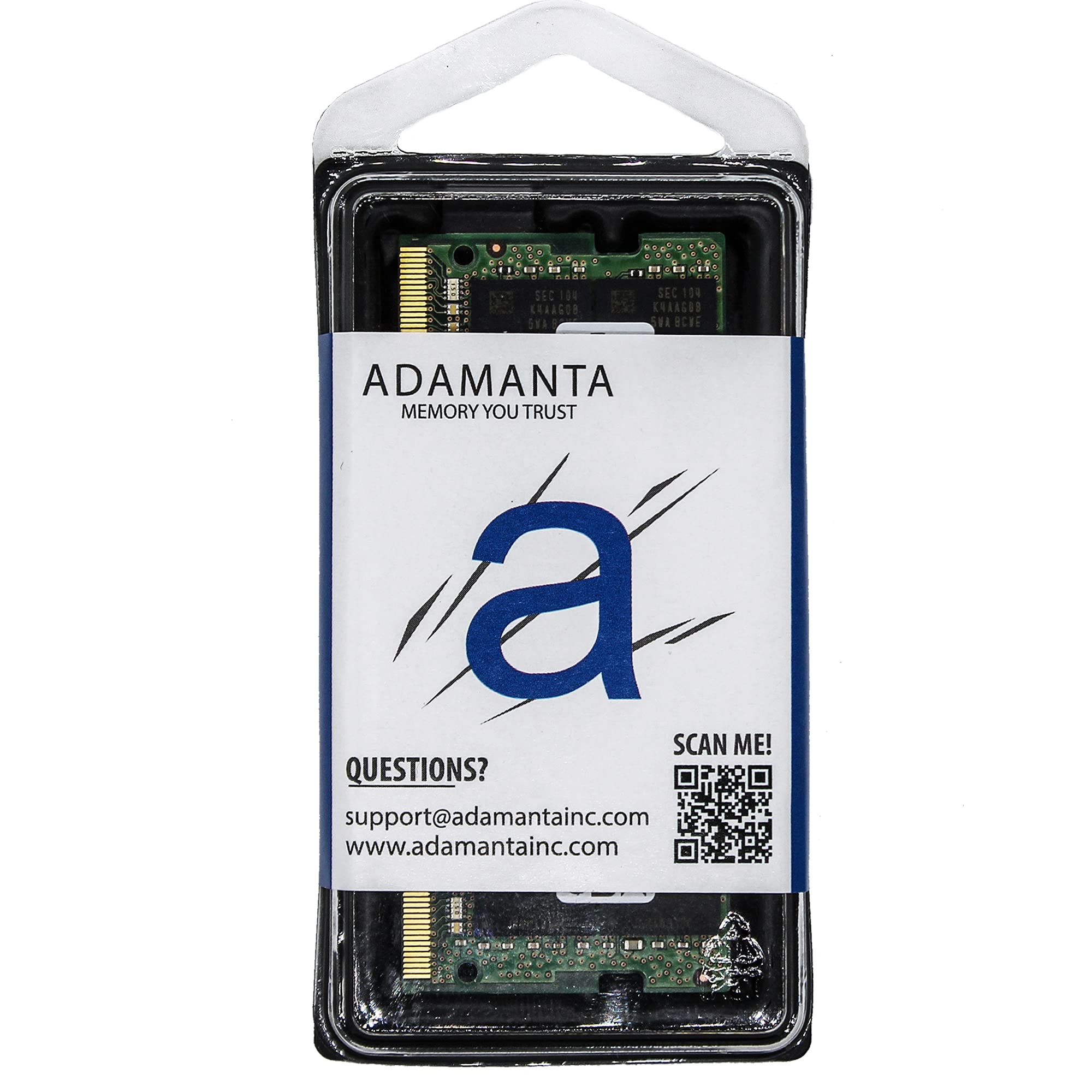 Adamanta 16Gb (1X16Gb) Ddr4 3200Mhz (Or 2933Mhz Or 2666Mhz Or 2400Mhz Or 2133Mhz) Pc4 25600 Sodimm Samsung Ic 2Rx8 Cl22 1.2V Non